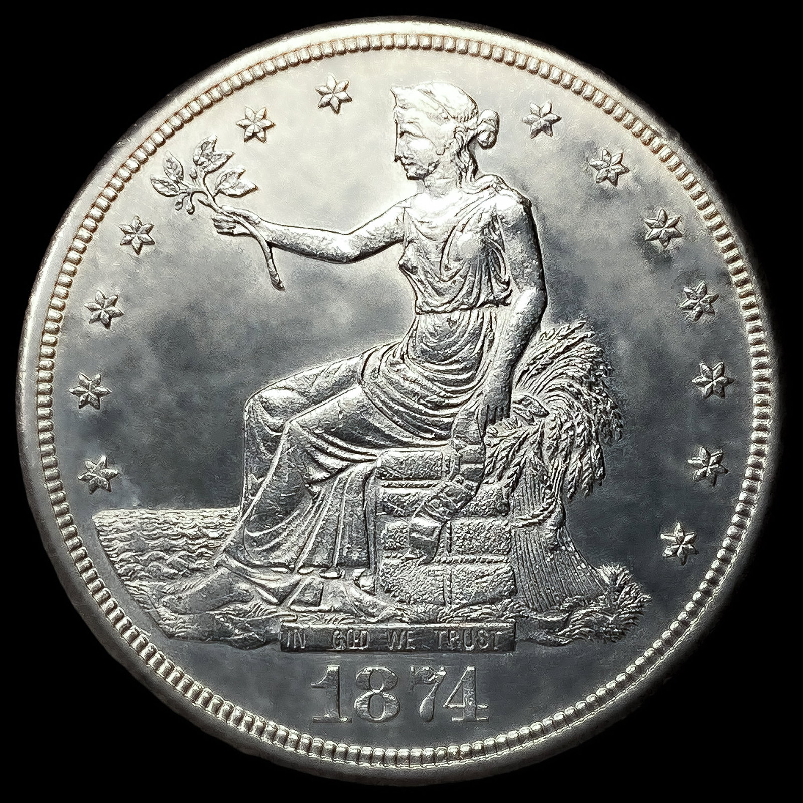1874-S Silver Trade Dollar (1 of 2)