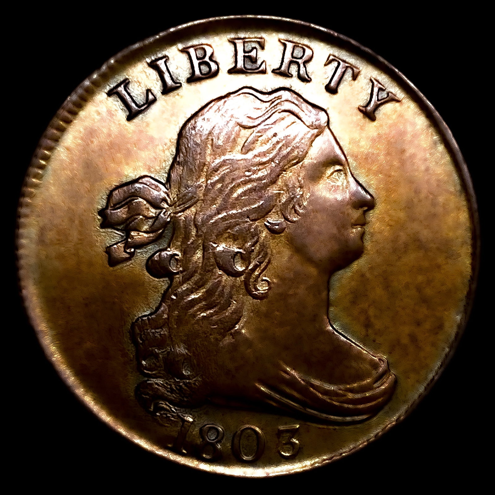 1803 Draped Bust Half Cent (1 of 2)