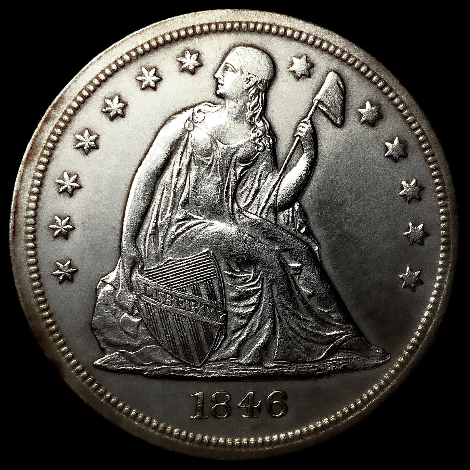 1846-O Seated Liberty Dollar (1 of 2)