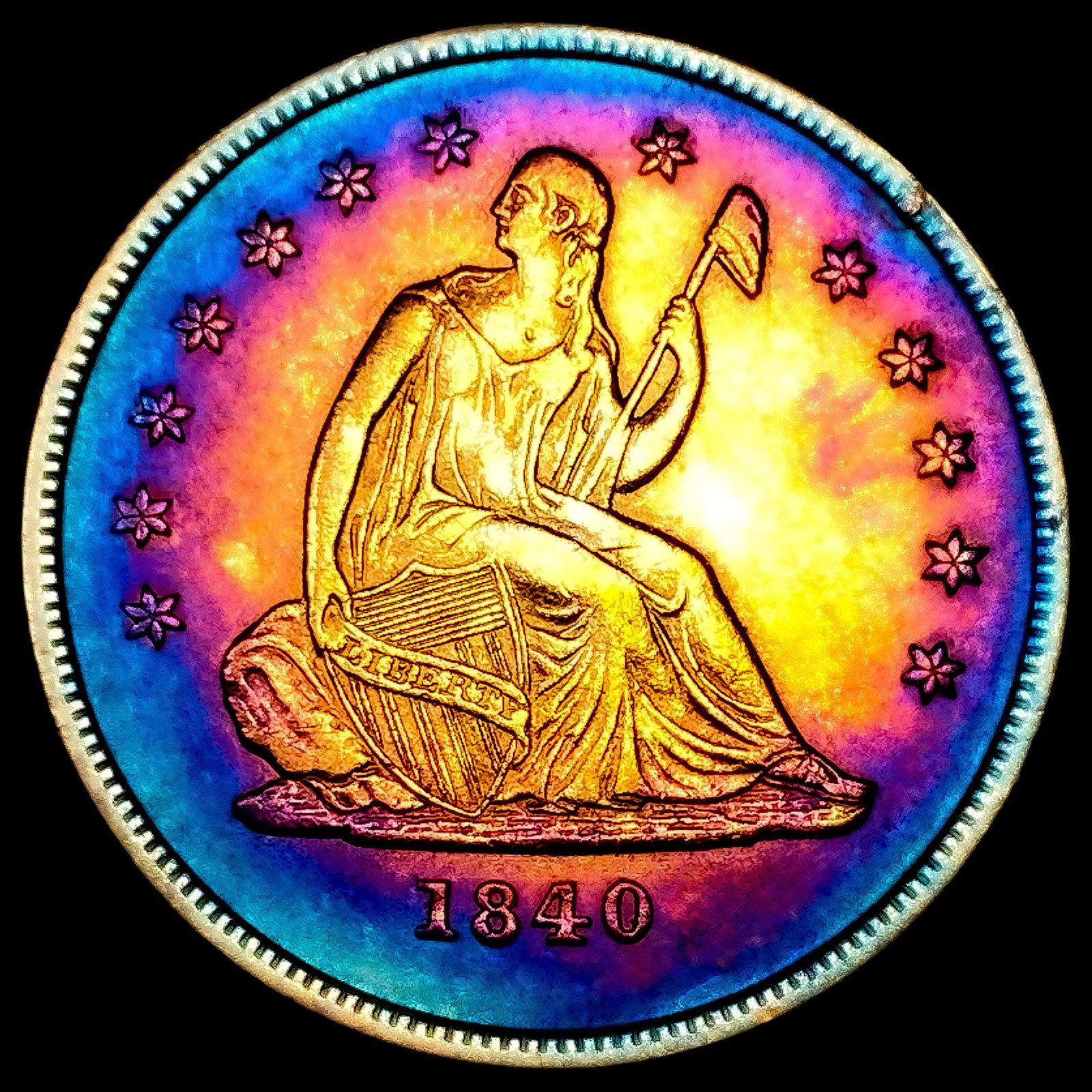 1840-O ND Seated Liberty Quarter: 1840-O ND Seated Liberty Quarter