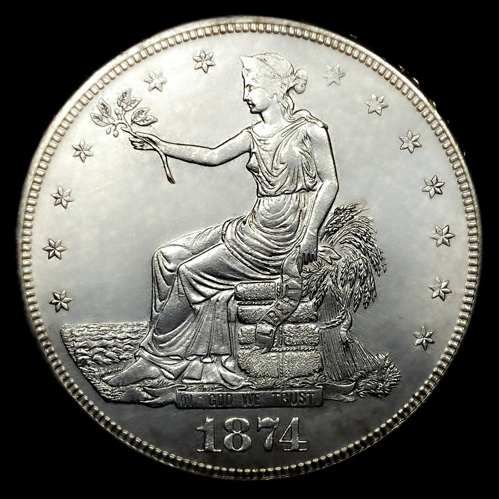 1874-S Silver Trade Dollar (1 of 2)