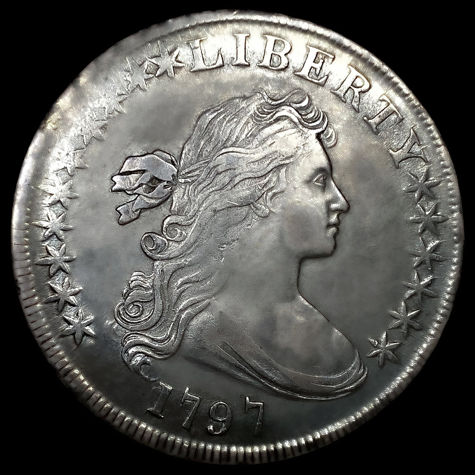 1797 10X6 Stars Draped Bust Dollar (1 of 2)