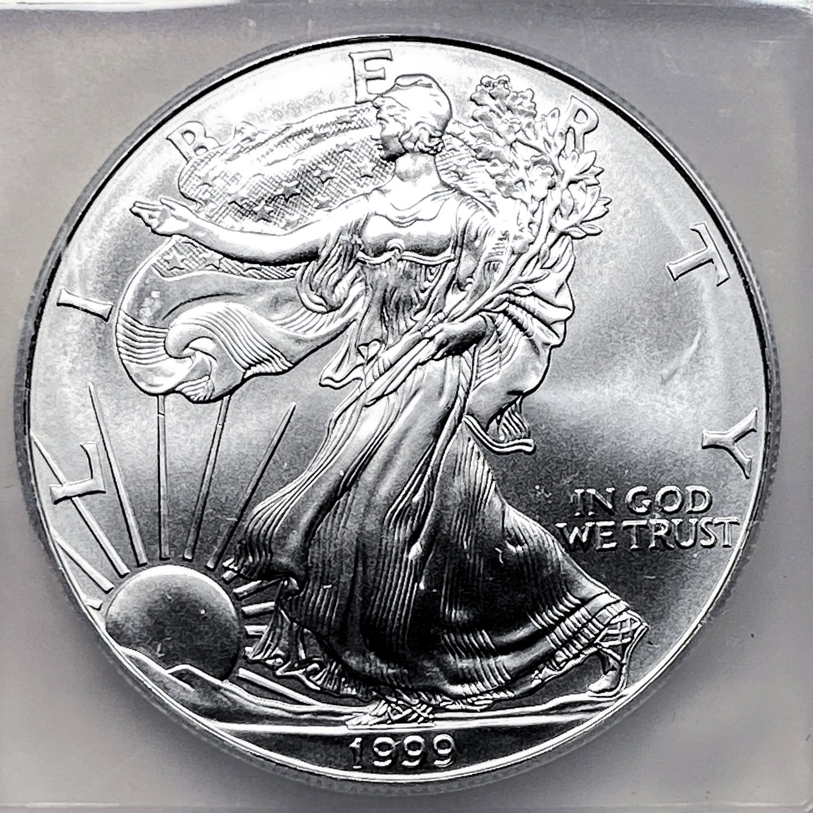 1999 Silver Eagle ICG MS70 - 3