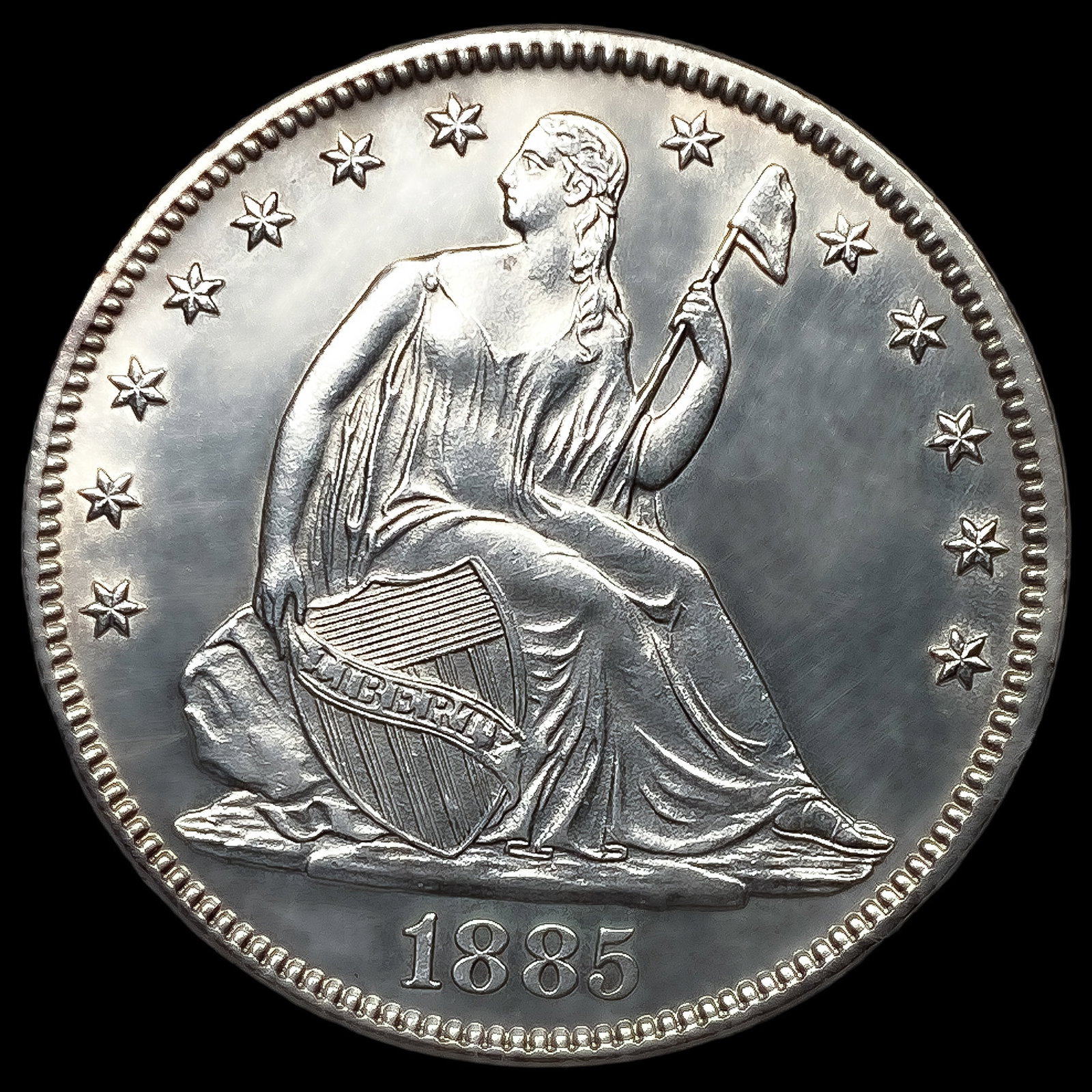 1885 Seated Liberty Half Dollar: 1885 Seated Liberty Half Dollar