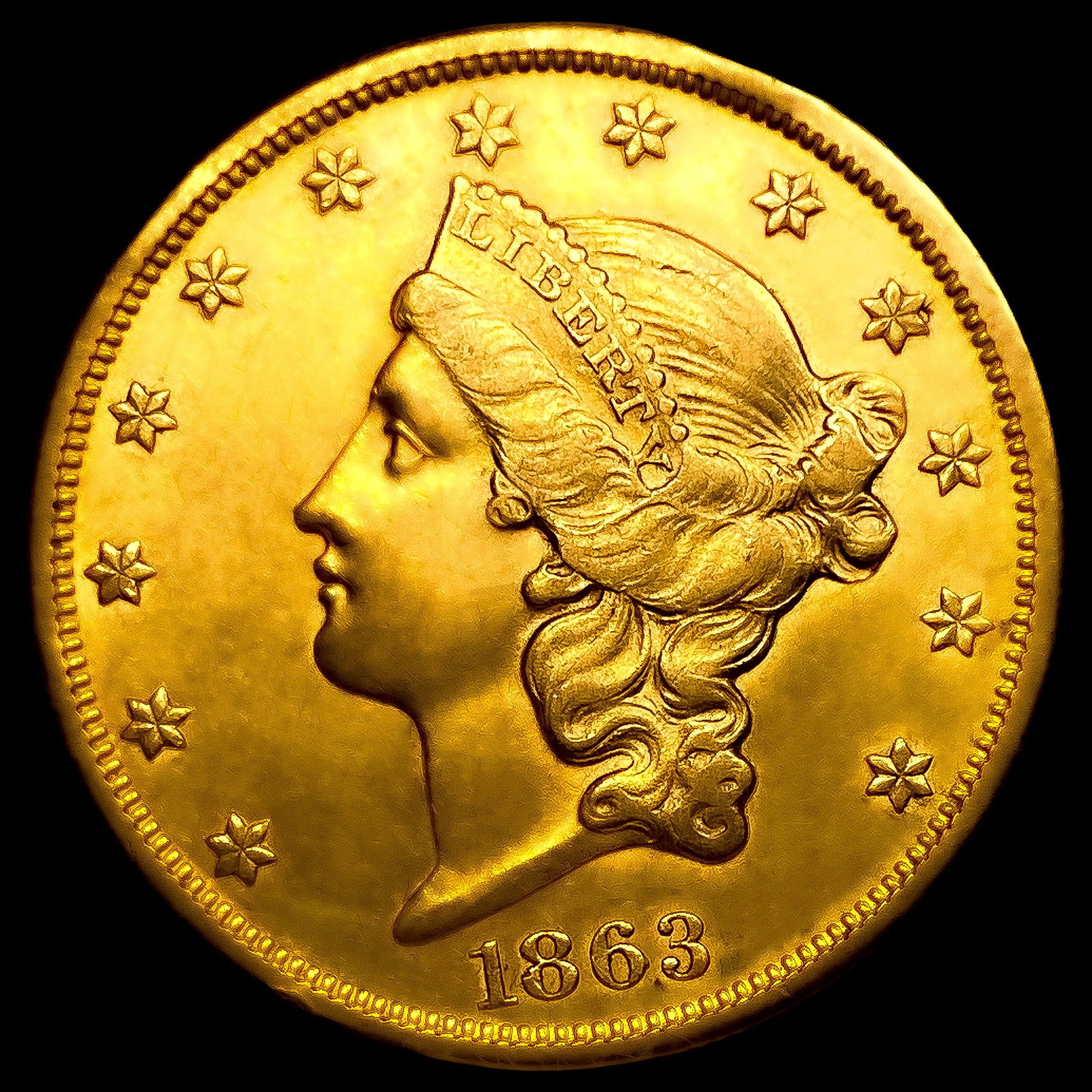 1863-S $20 Gold Double Eagle (1 of 2)