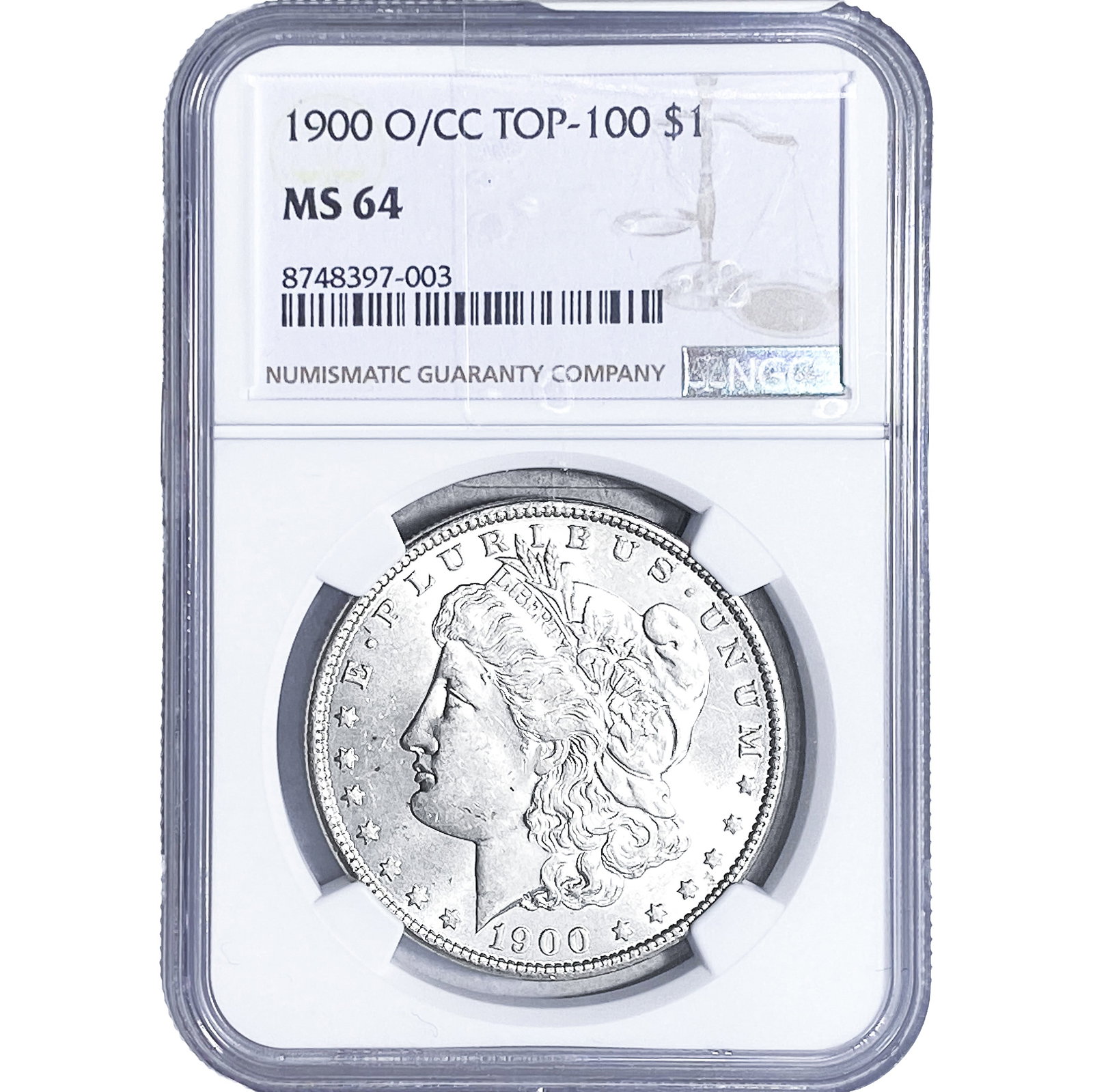 1900-O/CC Morgan Silver Dollar NGC MS64 (1 of 4)