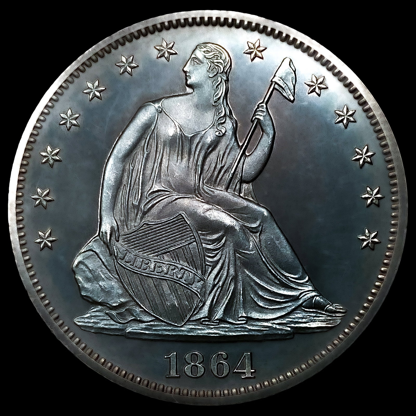 1864 Seated Liberty Half Dollar: 1864 Seated Liberty Half Dollar