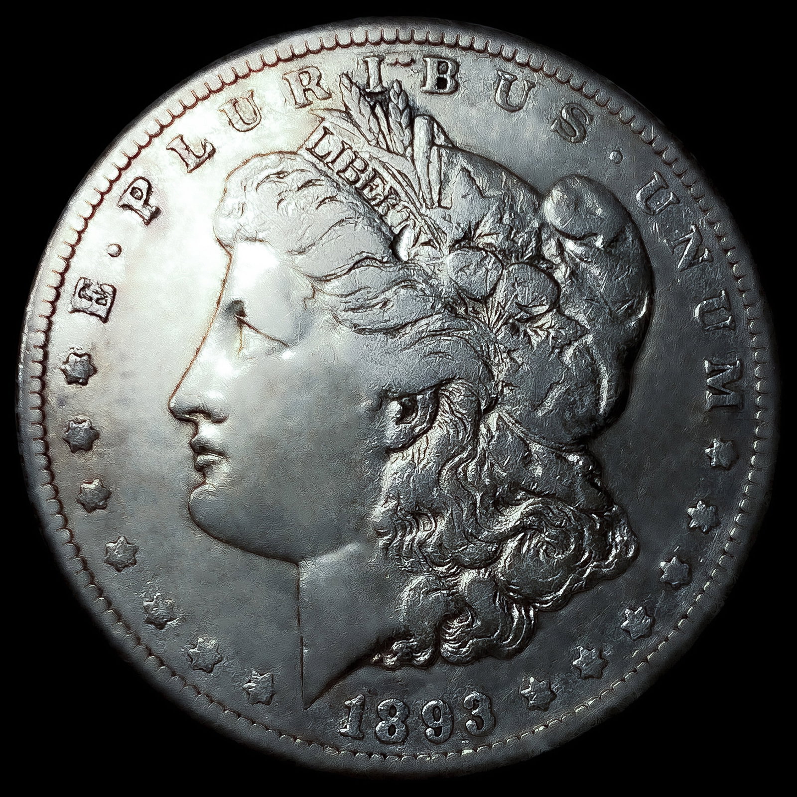 1893-CC Morgan Silver Dollar (1 of 2)
