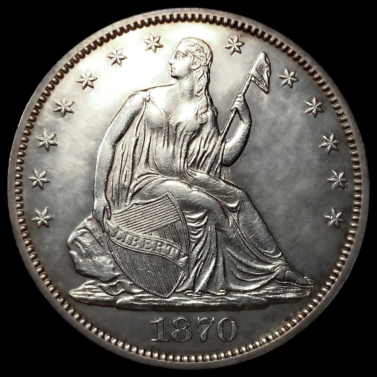 1870 Seated Liberty Half Dollar: 1870 Seated Liberty Half Dollar