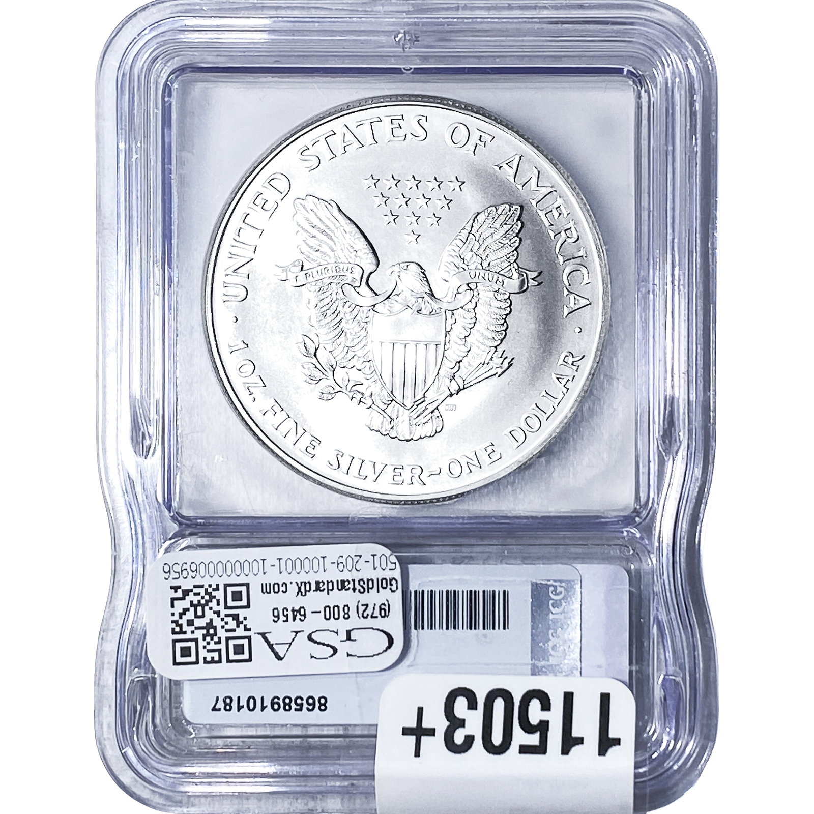 1999 Silver Eagle ICG MS70 - 2