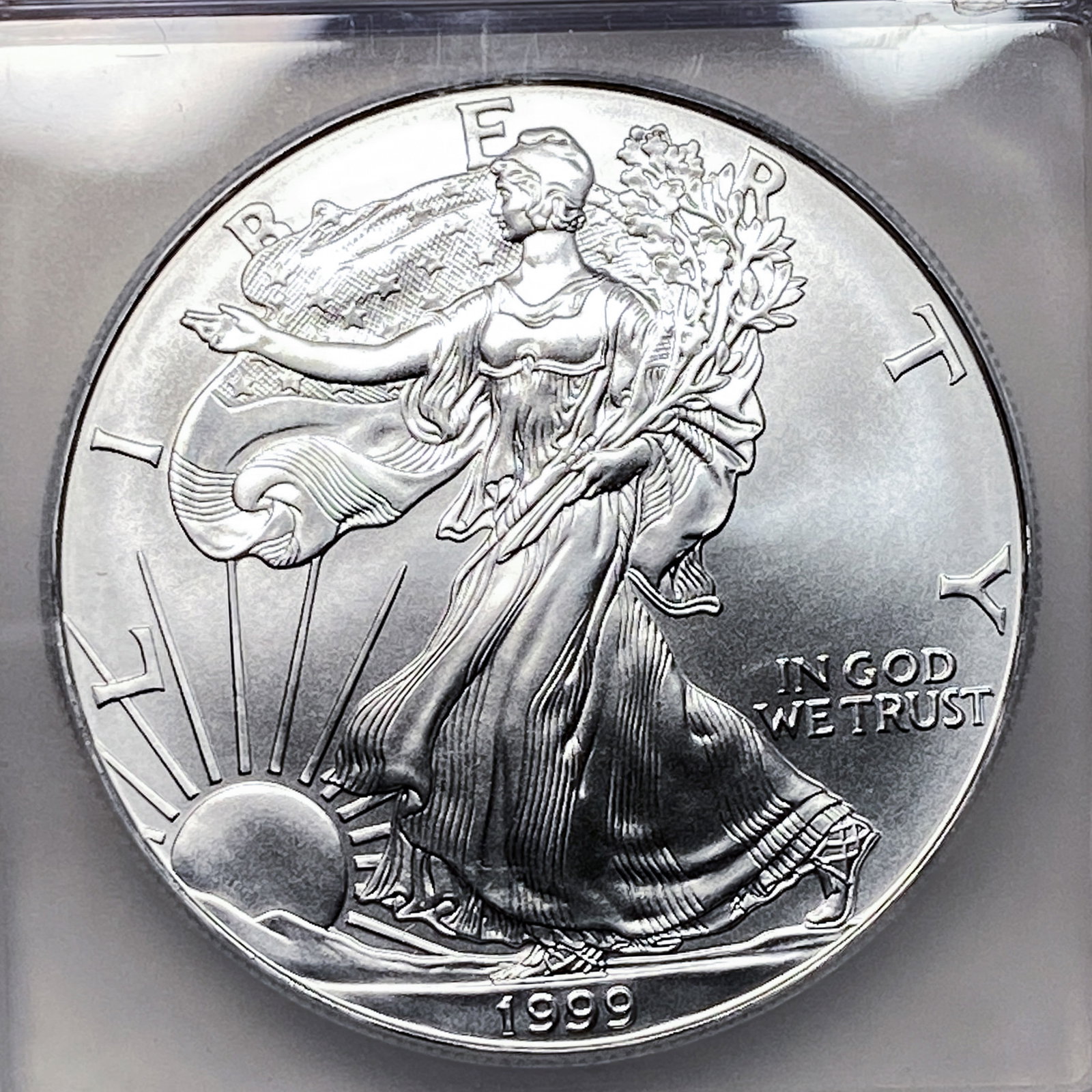 1999 Silver Eagle ICG MS70 - 3