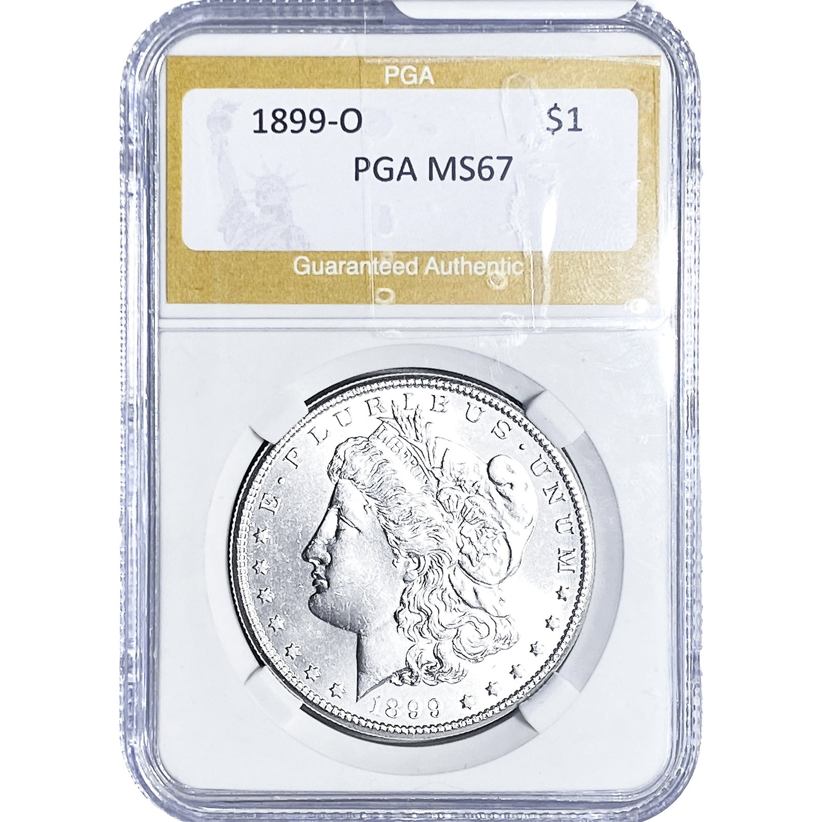 1899-O Morgan Silver Dollar PGA MS67: 1899-O Morgan Silver Dollar PGA MS67