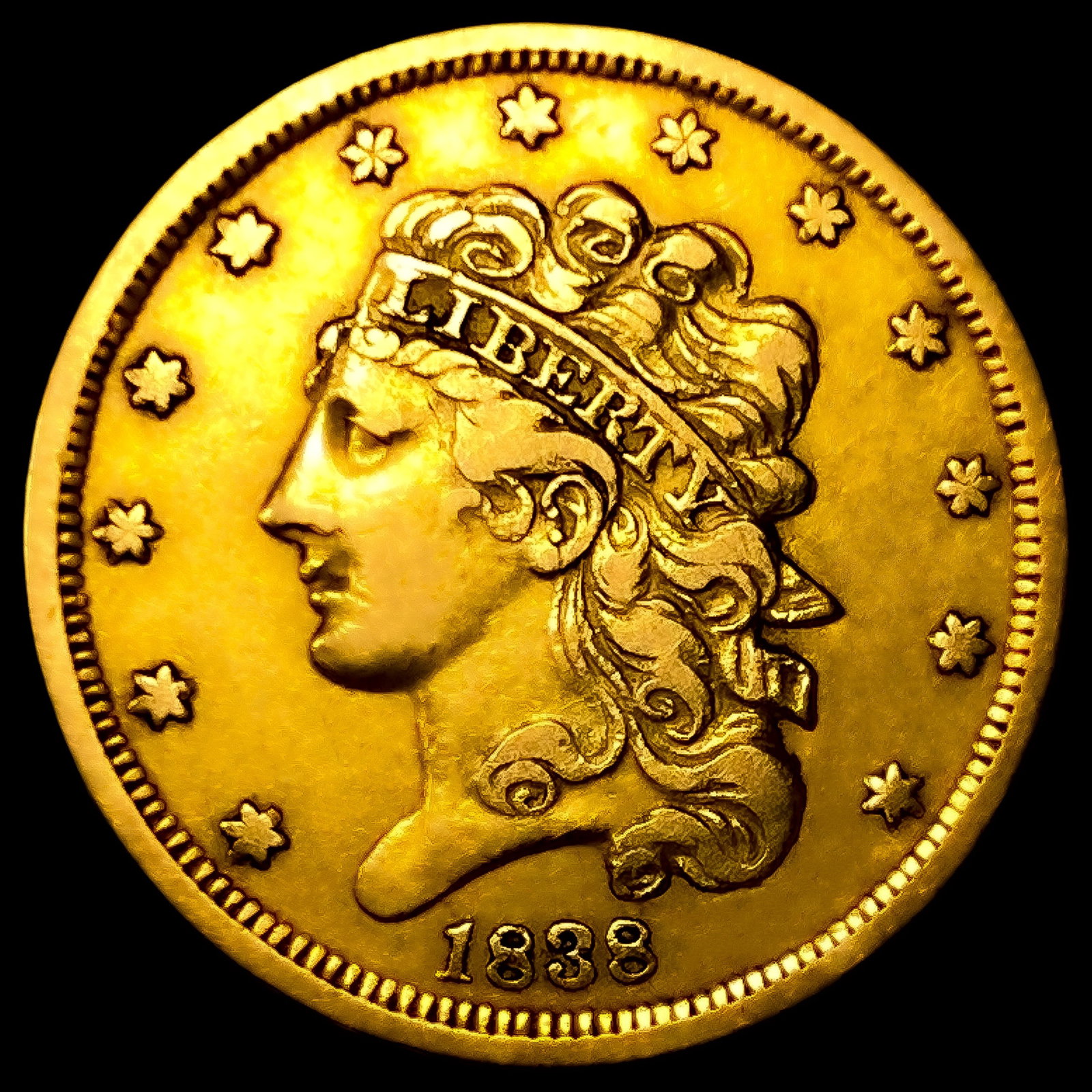 1838 $5 Gold Half Eagle: 1838 $5 Gold Half Eagle
