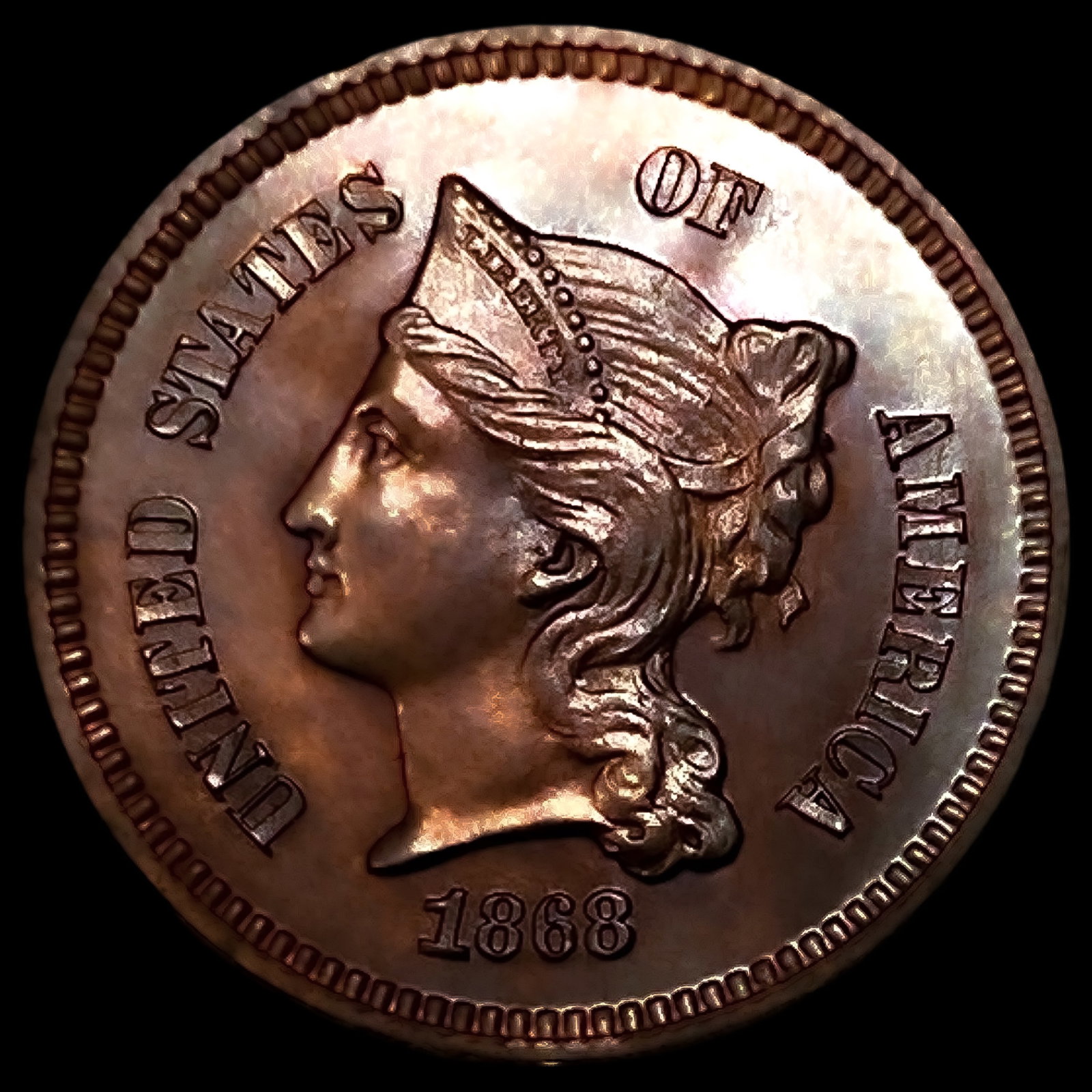 1868 J-609 Proof One Cent Pattern (1 of 2)