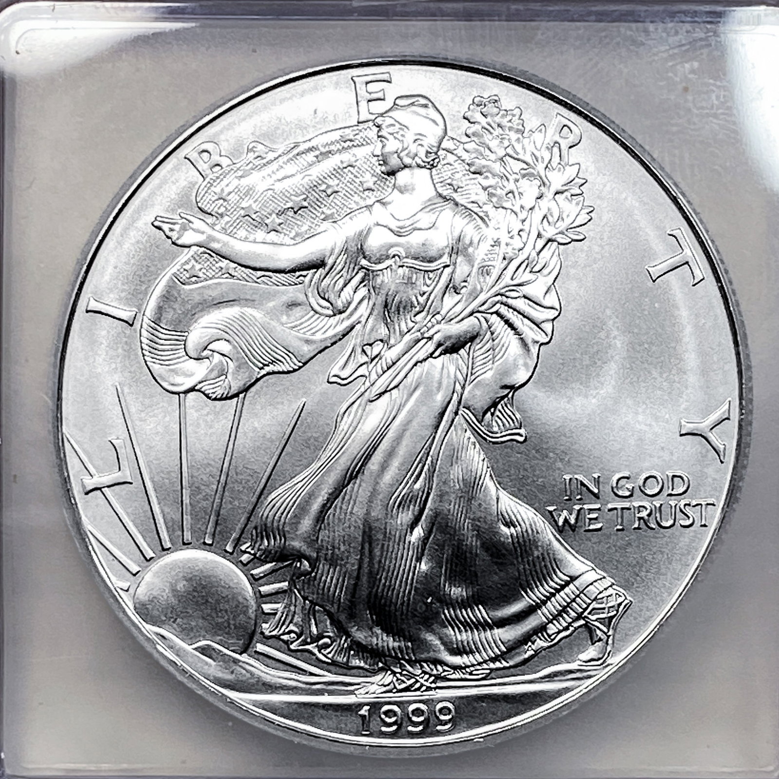 1999 Silver Eagle ICG MS70 - 3
