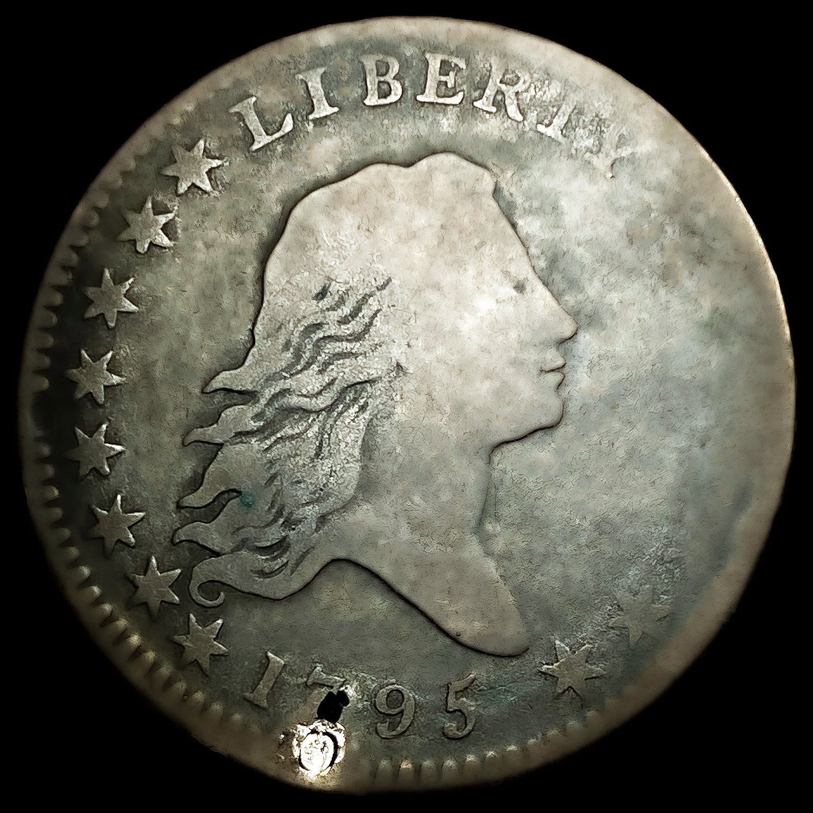 1795 O-103a Flowing Hair Half Dollar: 1795 O-103a Flowing Hair Half Dollar