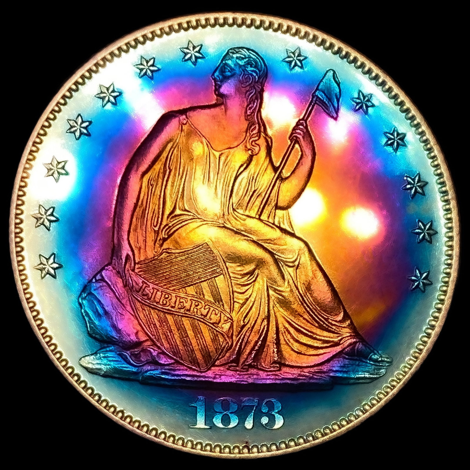 1873 Arrows Seated Liberty Half Dollar: 1873 Arrows Seated Liberty Half Dollar
