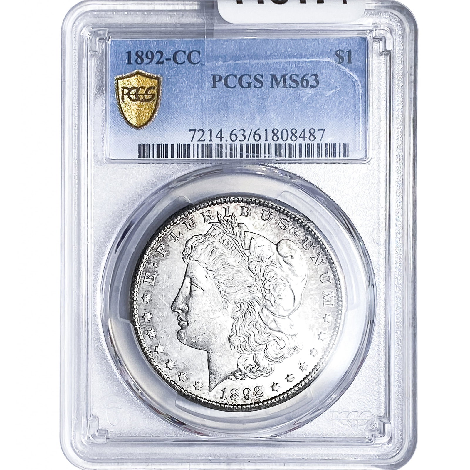 1892-CC Morgan Silver Dollar PCGS MS63 (1 of 4)