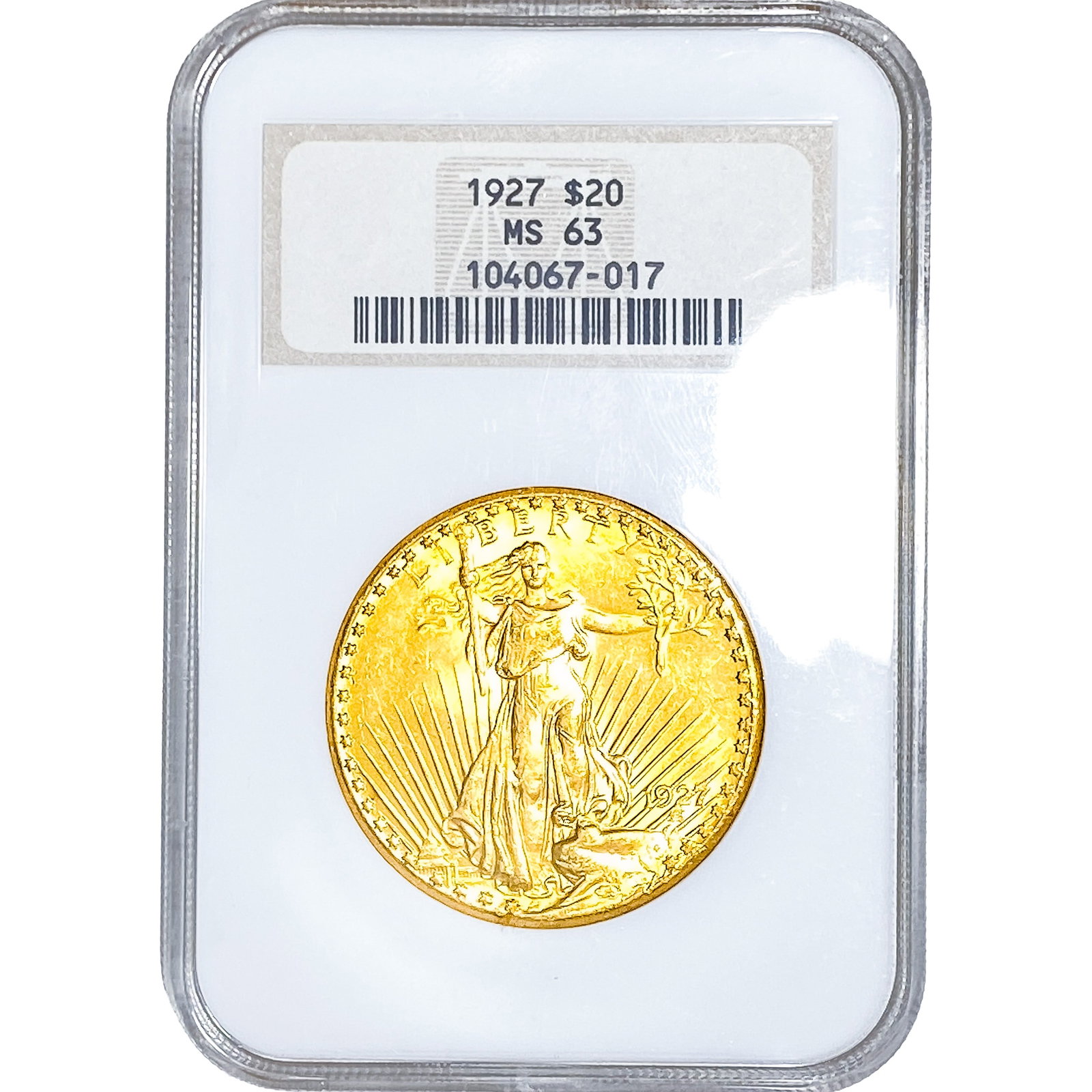 1927 $20 Gold Double Eagle NGC MS63 (1 of 4)
