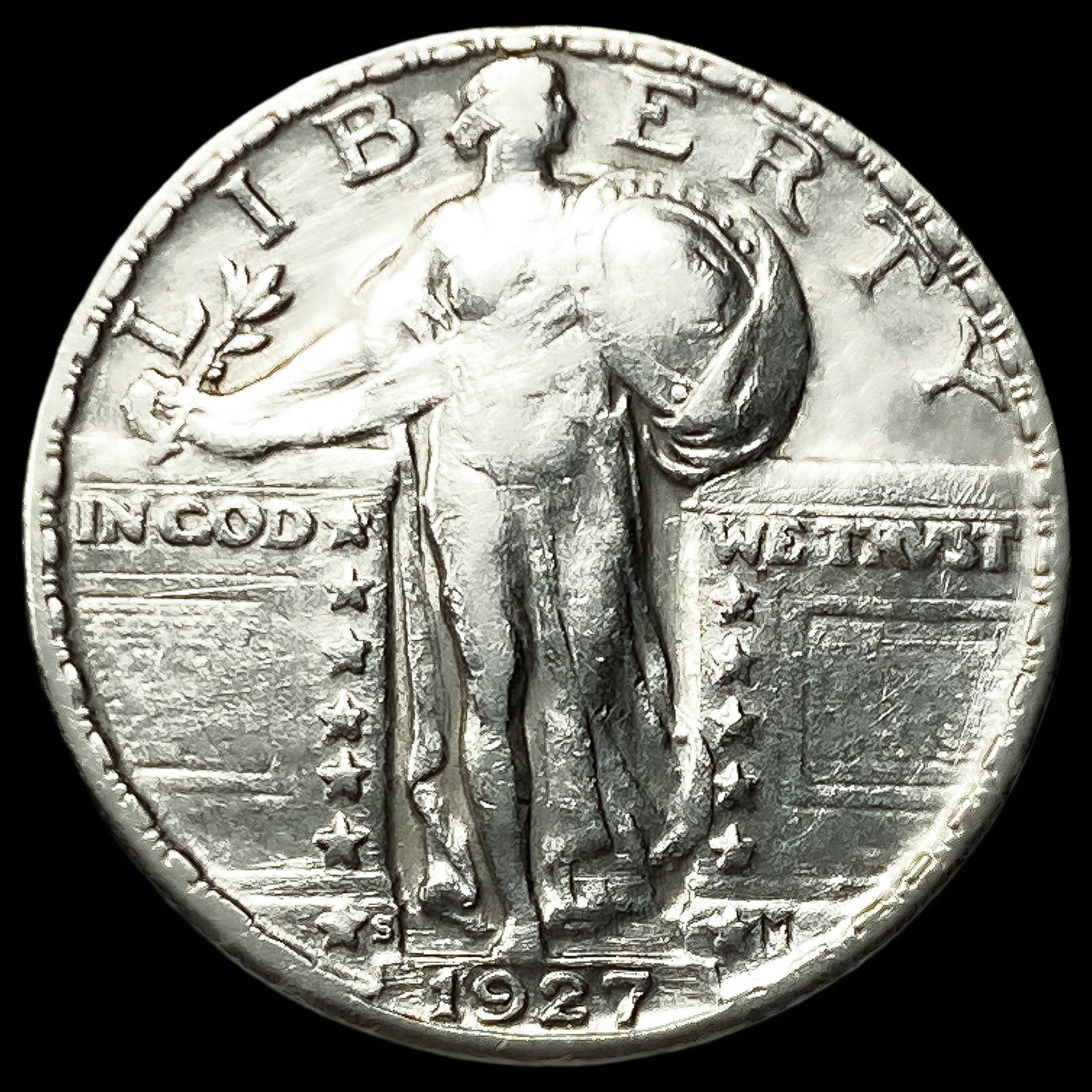 1927-S Standing Liberty Quarter: 1927-S Standing Liberty Quarter