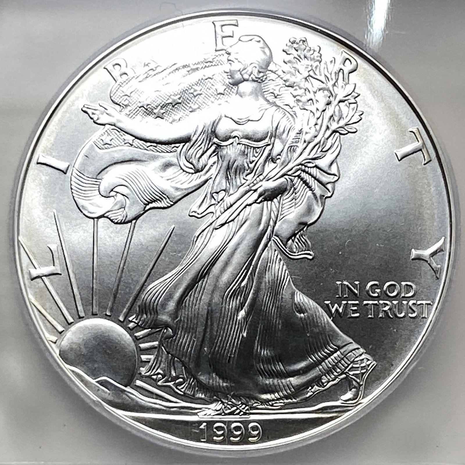 1999 Silver Eagle ICG MS70 - 3