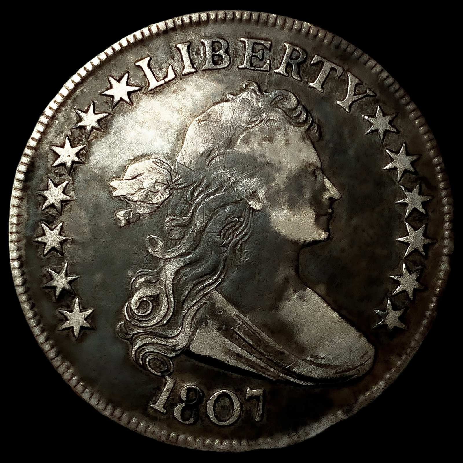 1807 Draped Bust Half Dollar (1 of 2)
