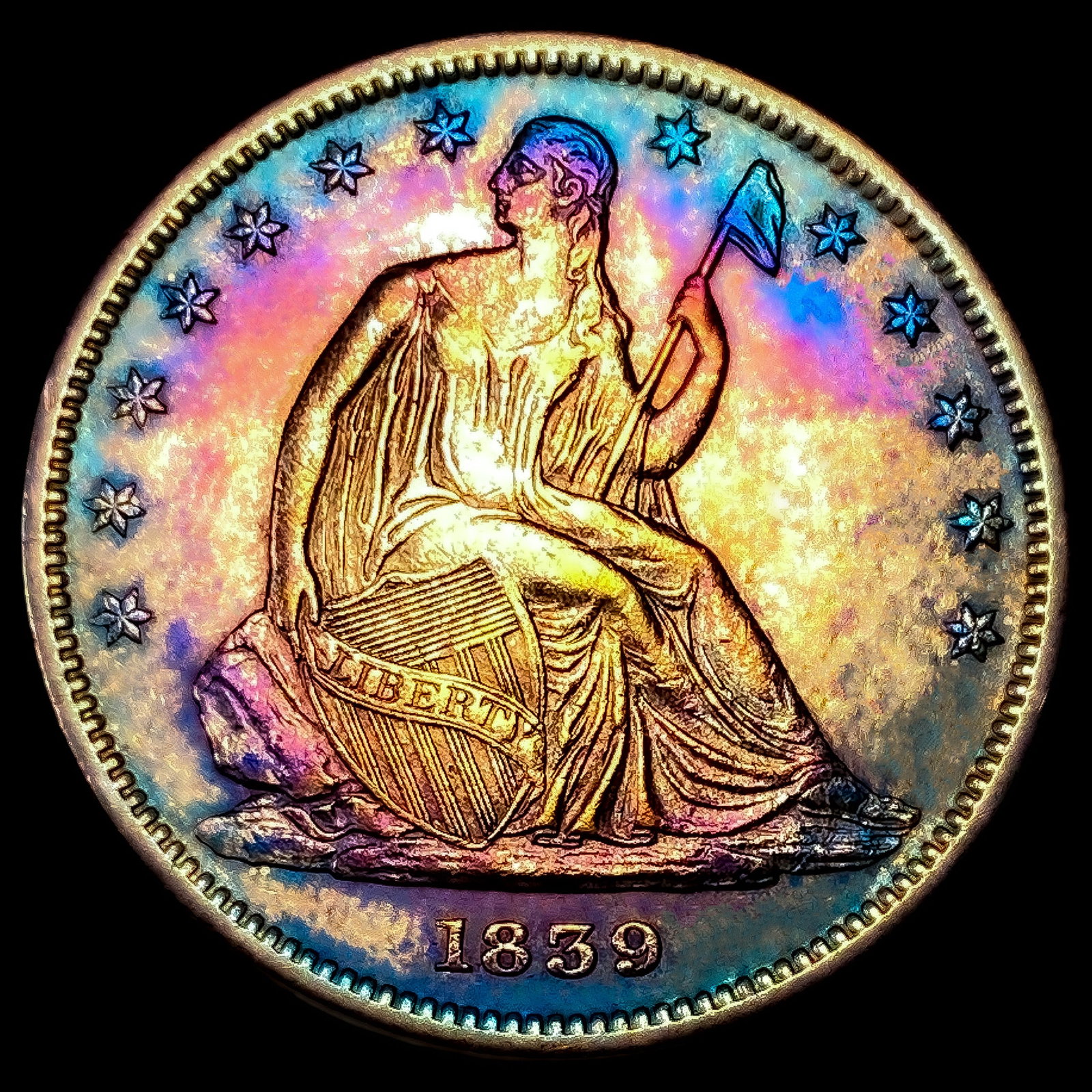 1839 Seated Liberty Half Dollar: 1839 Seated Liberty Half Dollar
