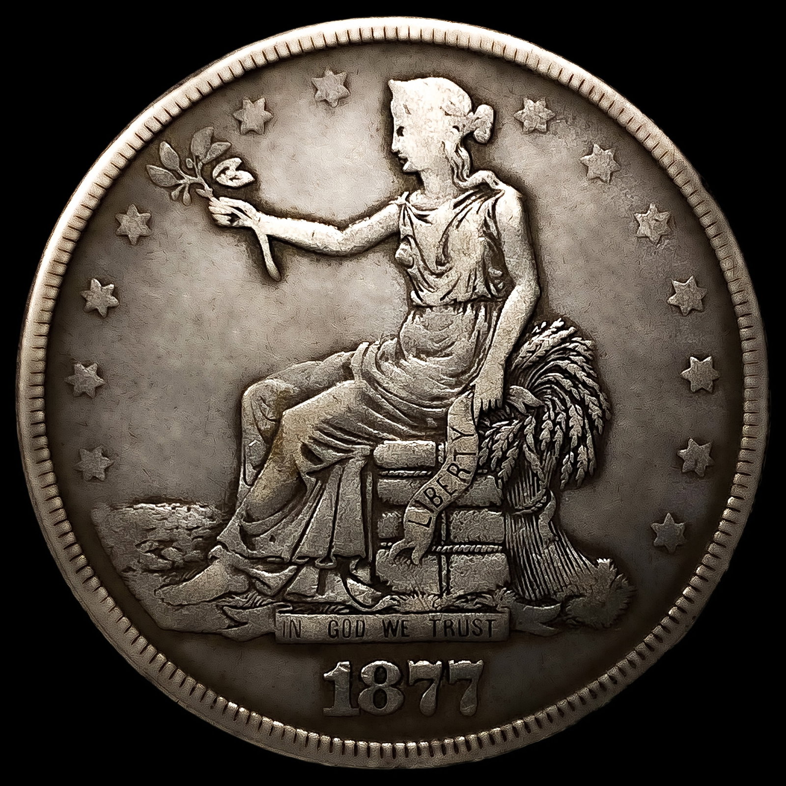 1877 Silver Trade Dollar: 1877 Silver Trade Dollar