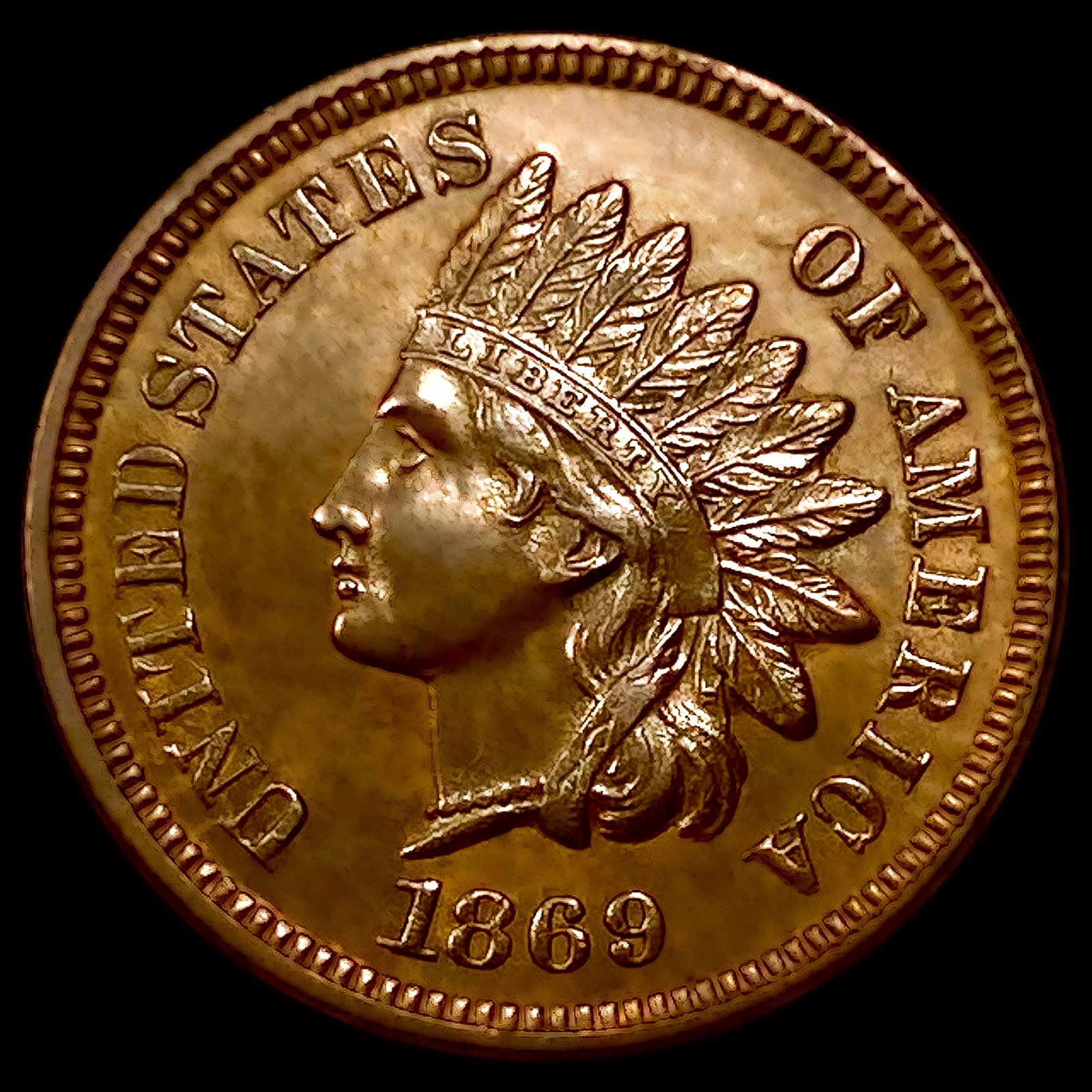 1869 Indian Head Cent: 1869 Indian Head Cent