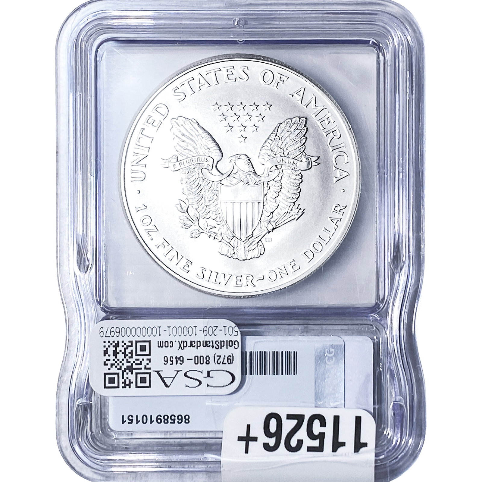 1999 Silver Eagle ICG MS70 - 2
