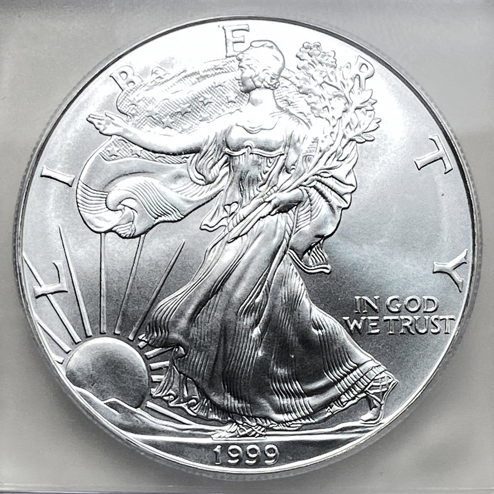 1999 Silver Eagle ICG MS70 - 3