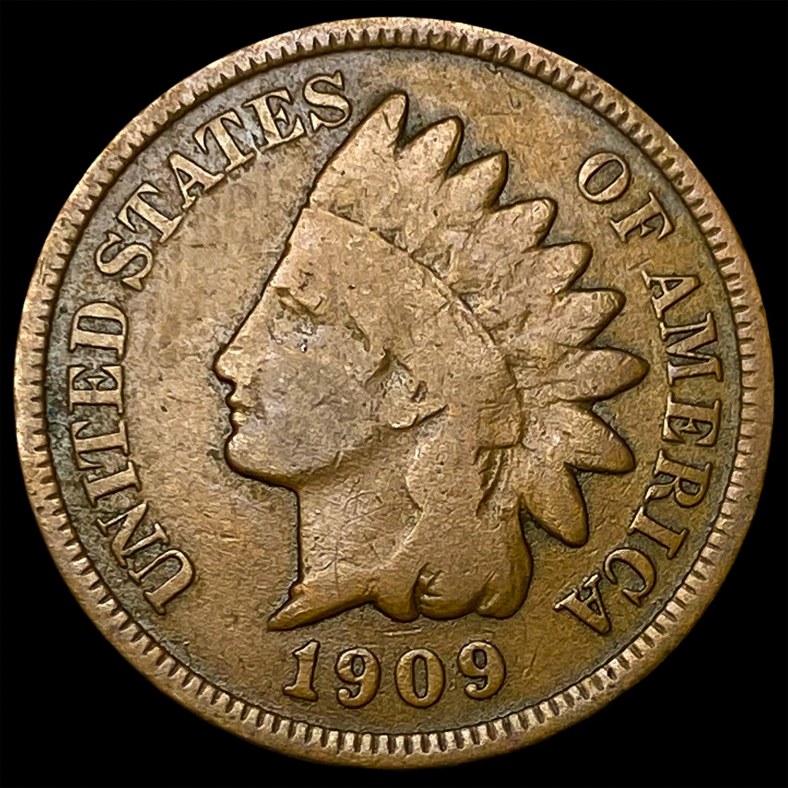 1909-S Indian Head Cent LIGHTLY CIRCULATED: 1909-S Indian Head Cent LIGHTLY CIRCULATED