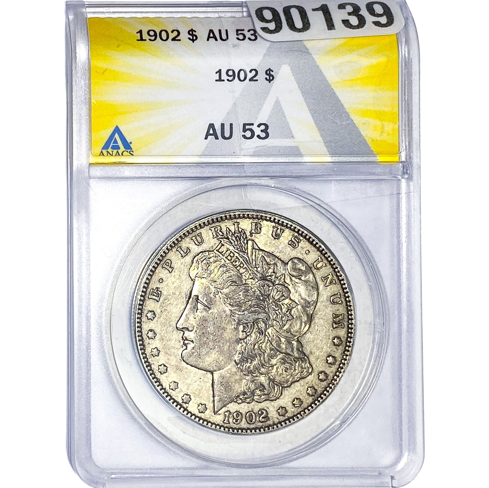 1902 Morgan Silver Dollar ANACS AU53: 1902 Morgan Silver Dollar ANACS AU53