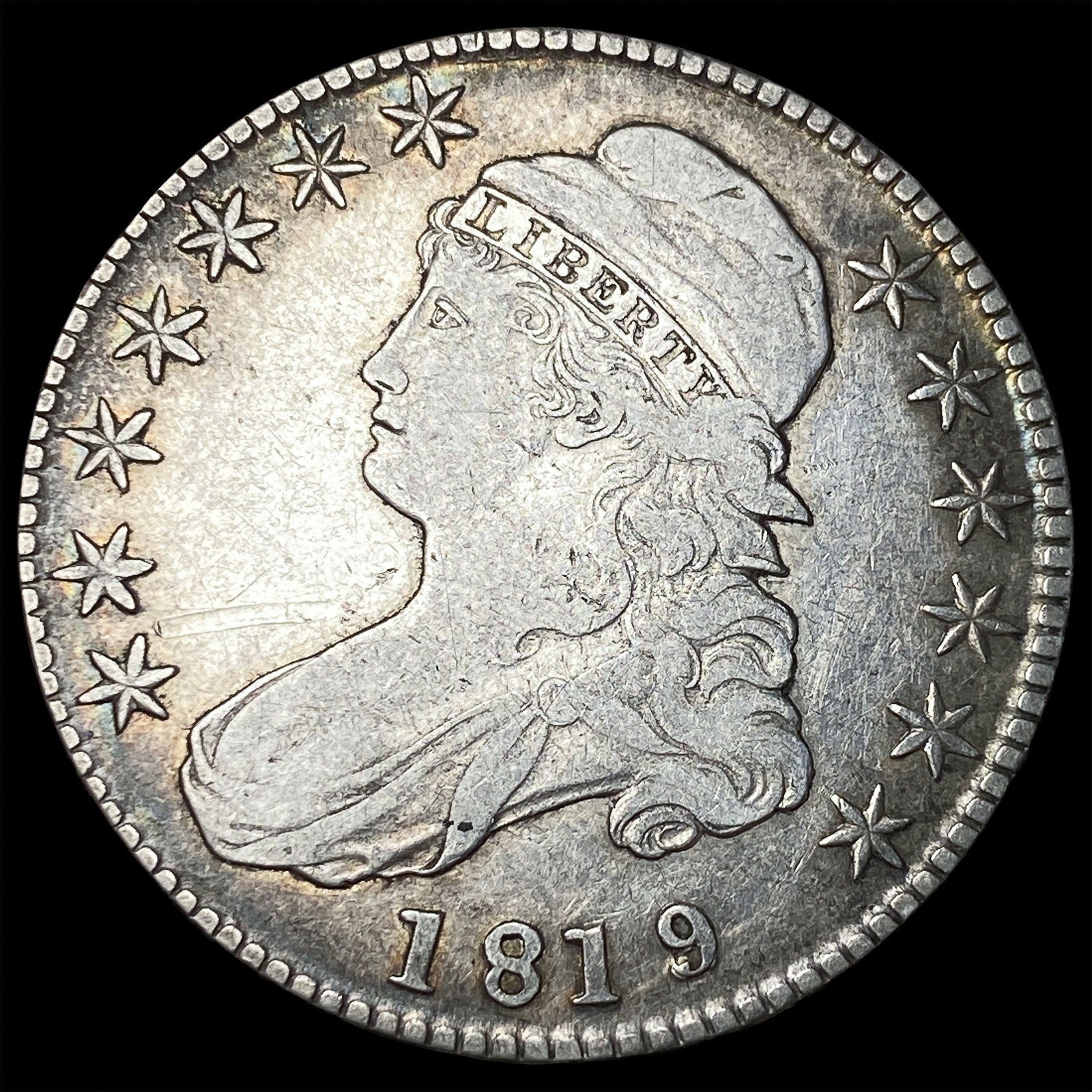 1819 Capped Bust Half Dollar ABOUT UNCIRCULATED (1 of 2)