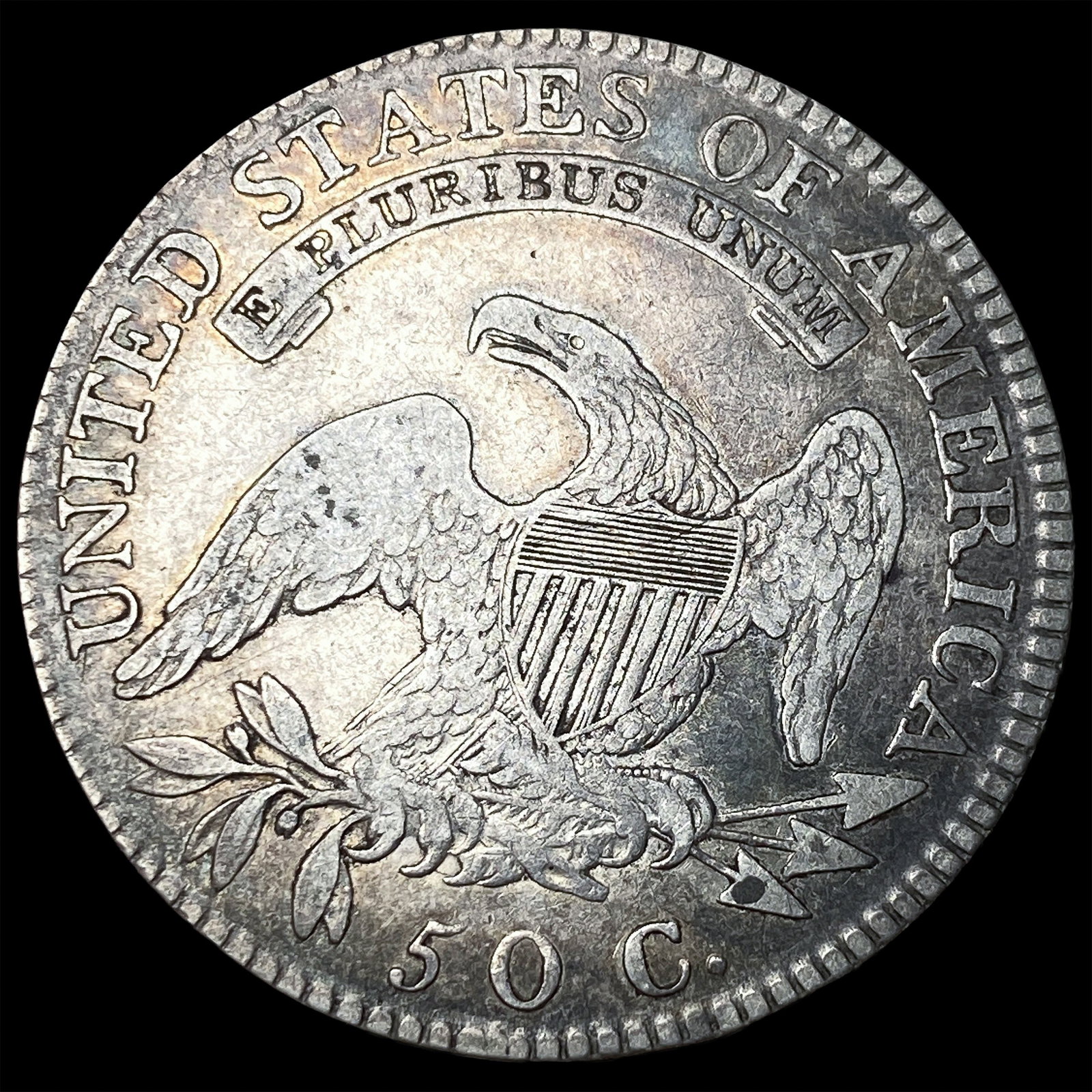 1819/8 Small 9 Capped Bust Half Dollar ABOUT UNCIRCULATED - 2