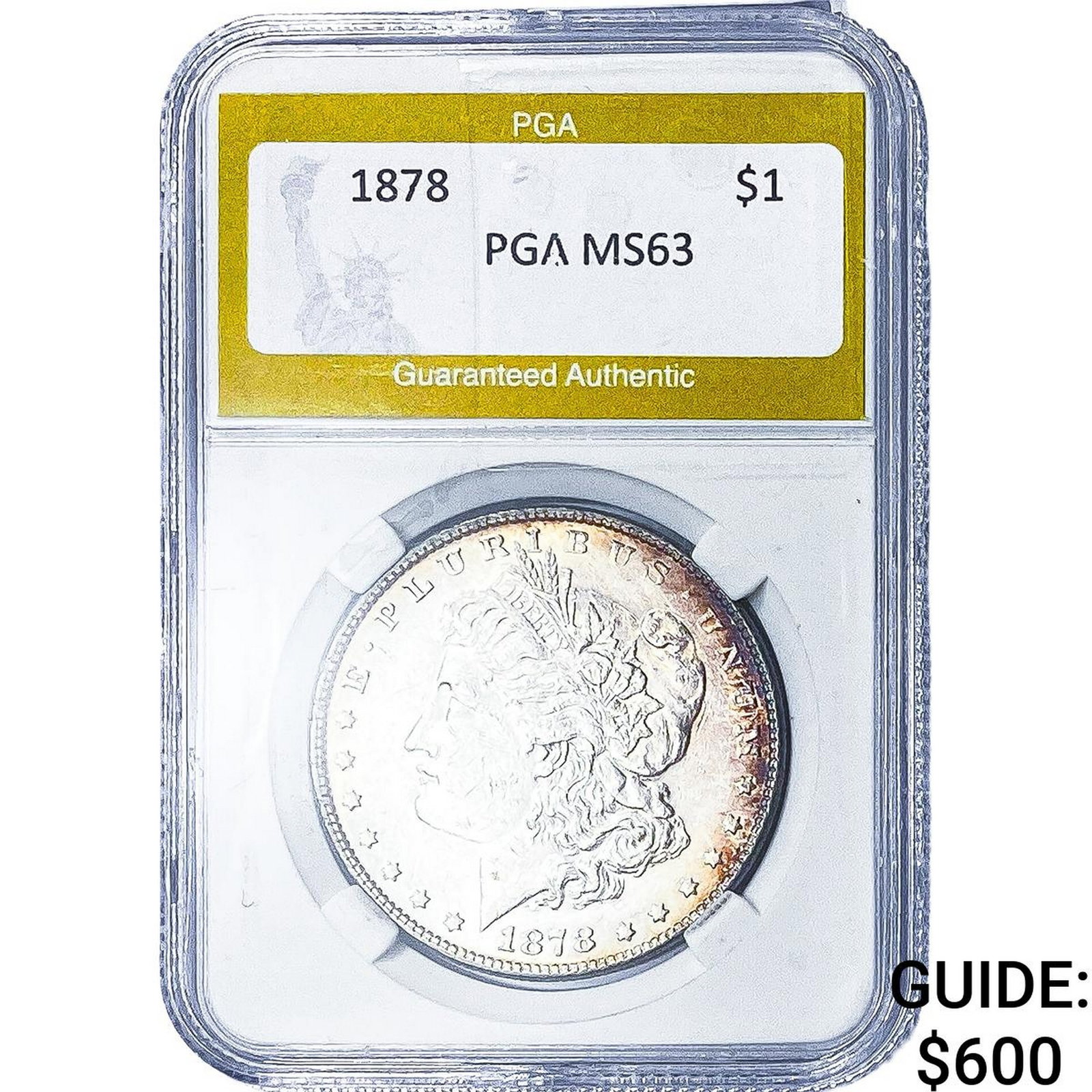1892-O Morgan Silver Dollar PGA MS63: 1892-O Morgan Silver Dollar PGA MS63