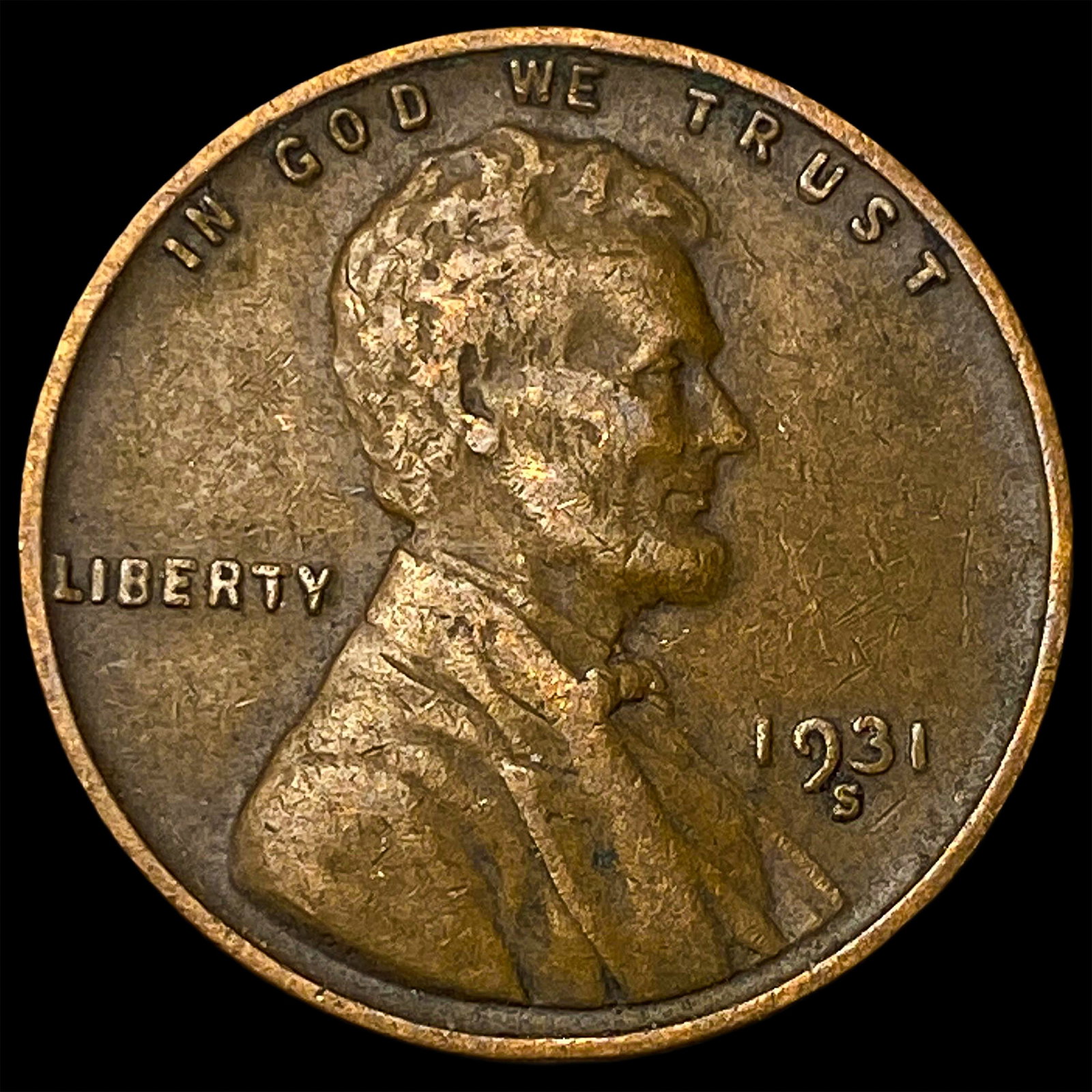 1931-S Lincoln Wheat Cent NEARLY UNCIRCULATED (1 of 2)