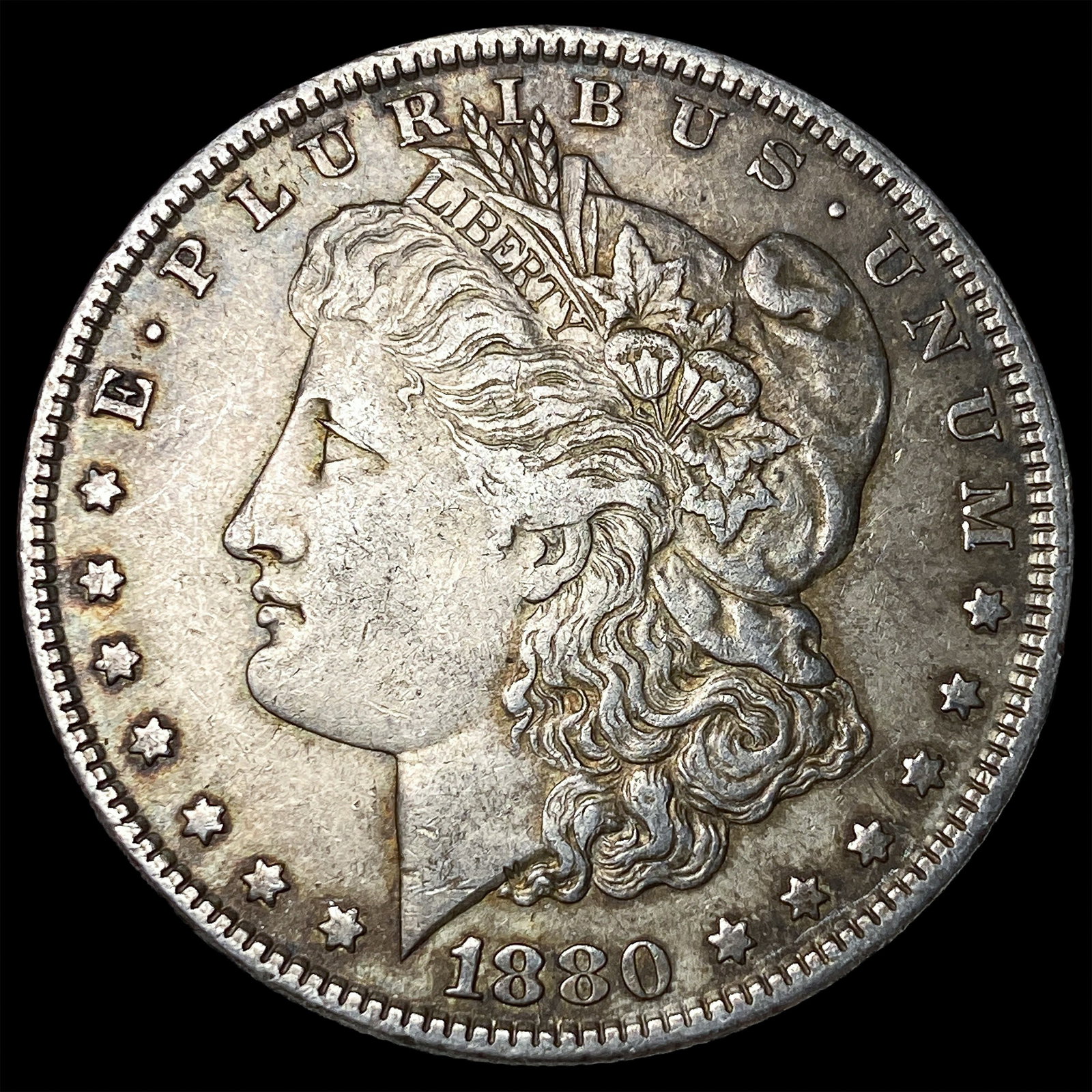 1880 Morgan Silver Dollar NEARLY UNCIRCULATED: 1880 Morgan Silver Dollar NEARLY UNCIRCULATED