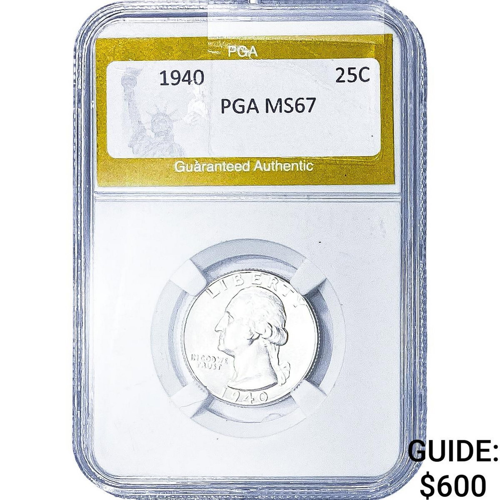 1921 Silver Peace Dollar PGA MS64: 1921 Silver Peace Dollar PGA MS64