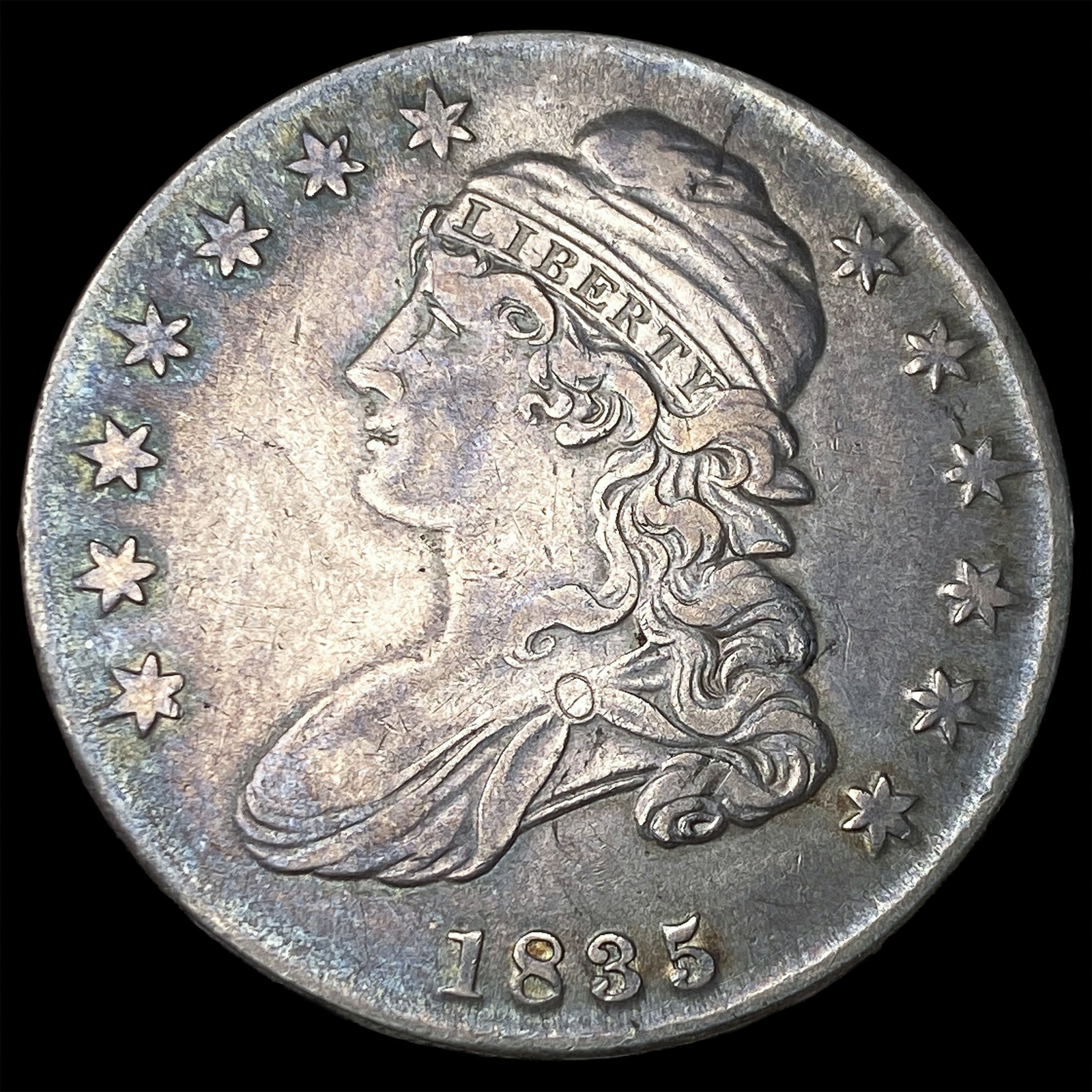 1835 Capped Bust Half Dollar NEARLY UNCIRCULATED (1 of 2)