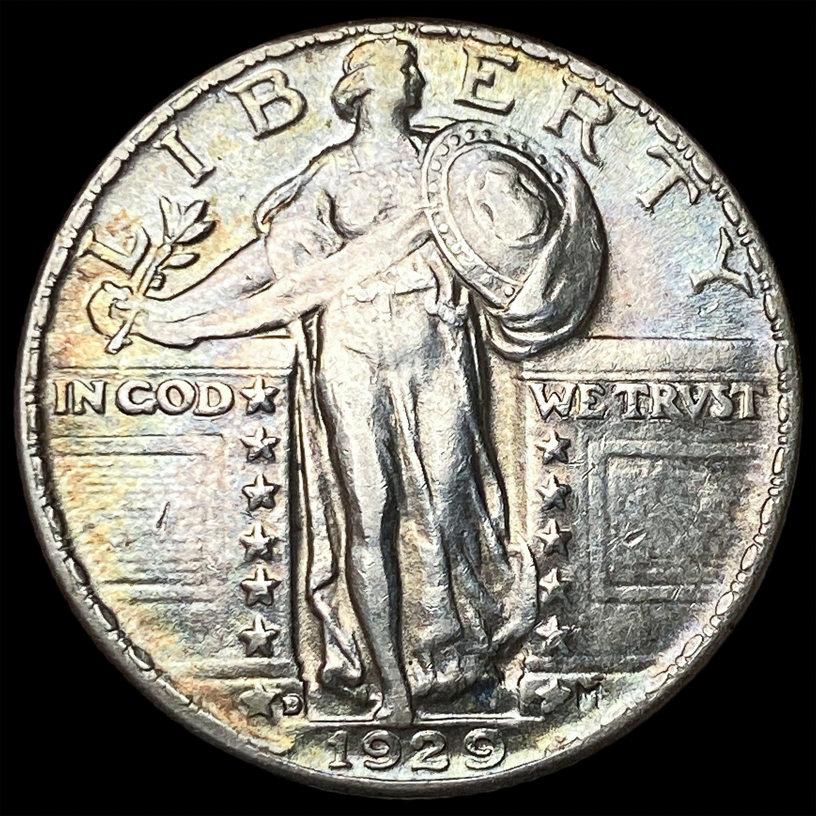 1929-D Silver Standing Liberty Quarter CLOSELY UNCIRCULATED: 1929-D Silver Standing Liberty Quarter CLOSELY UNCIRCULATED