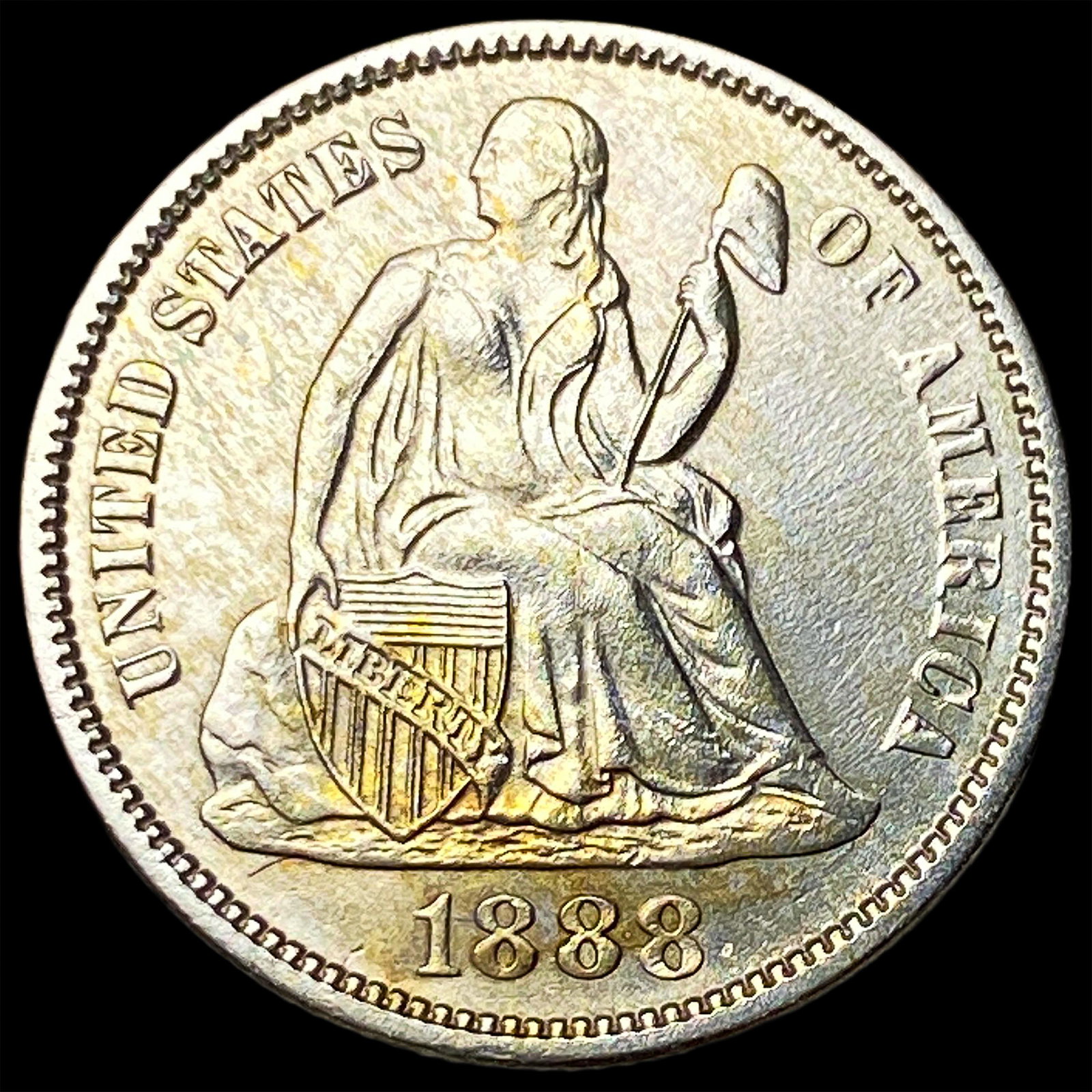 1888 Seated Liberty Dime CLOSELY UNCIRCULATED (1 of 2)