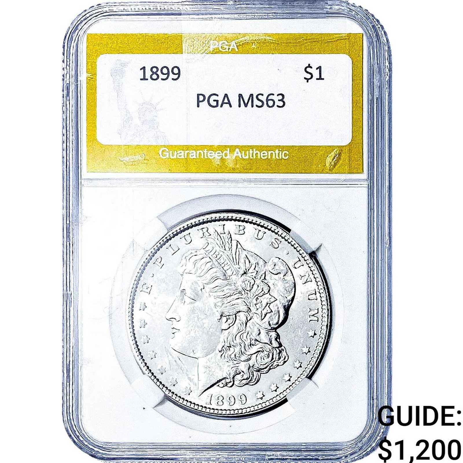 1899 Morgan Silver Dollar PGA MS63: 1899 Morgan Silver Dollar PGA MS63