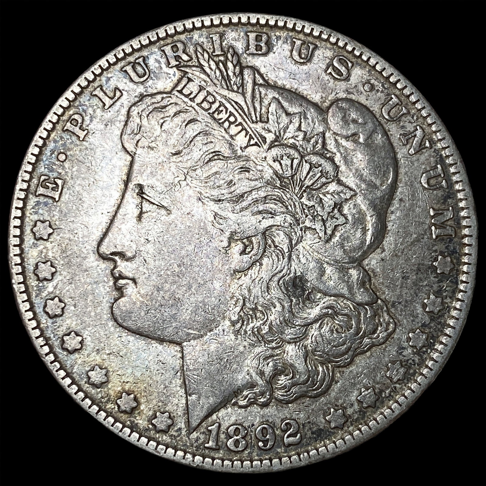 1892-S Silver Morgan Dollar NEARLY UNCIRCULATED: 1892-S Silver Morgan Dollar NEARLY UNCIRCULATED