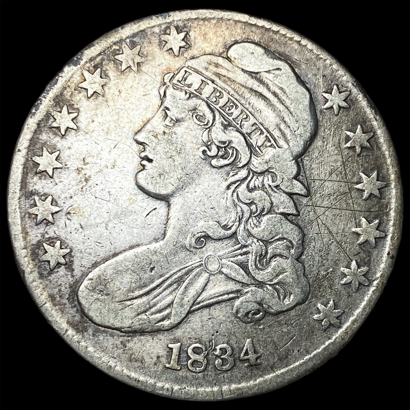 1834 Capped Bust Half Dollar HIGH GRADE: 1834 Capped Bust Half Dollar HIGH GRADE