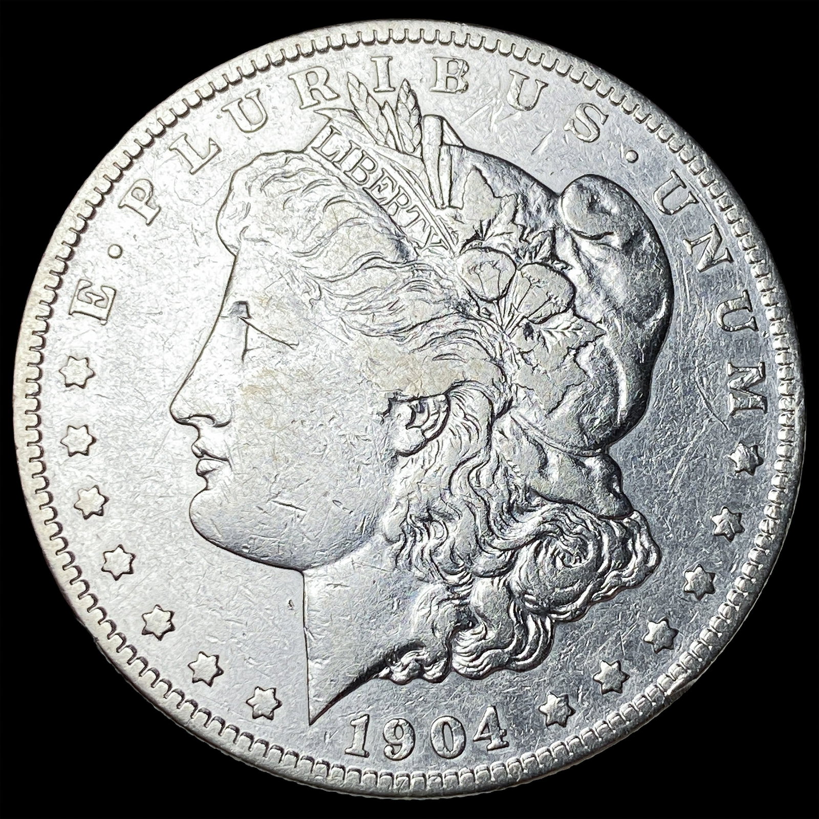 1904-S Silver Morgan Dollar NEARLY UNCIRCULATED: 1904-S Silver Morgan Dollar NEARLY UNCIRCULATED