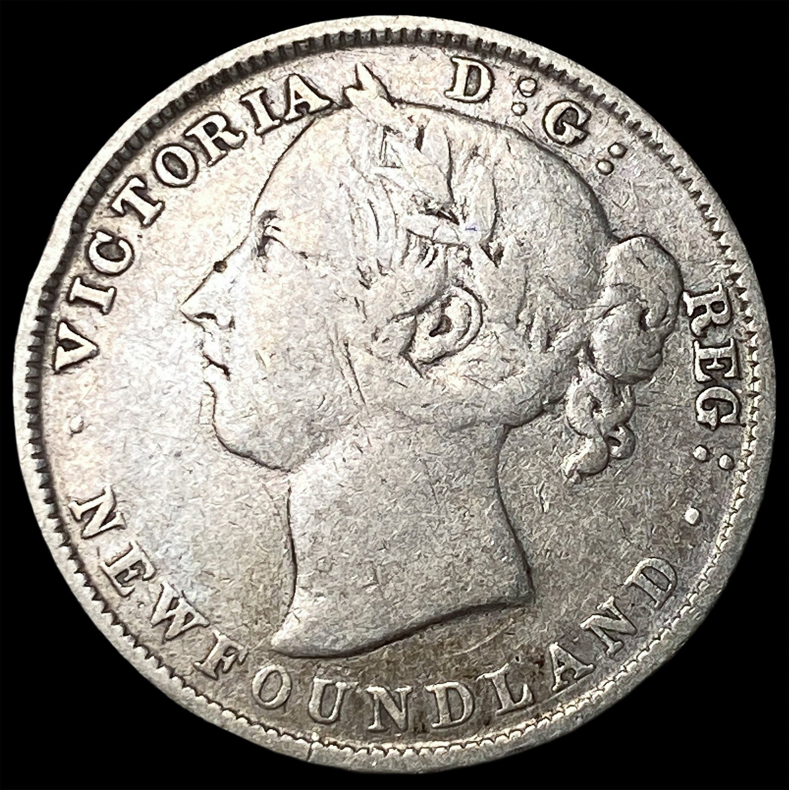 1900 Newfoundland Silver 20 Cents LIGHTLY CIRCULATED (1 of 2)