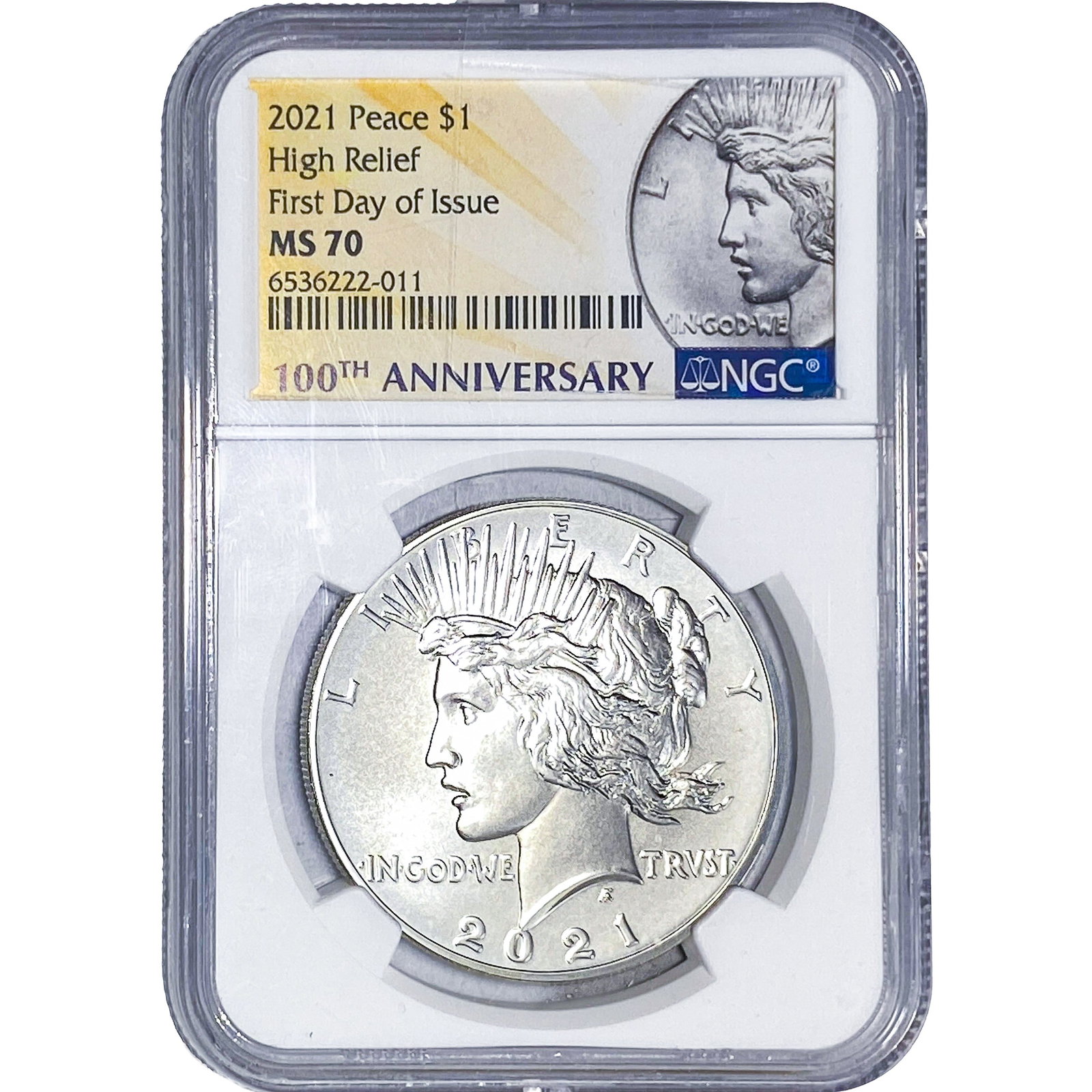 2021 Silver Peace Dollar NGC MS70 (1 of 2)