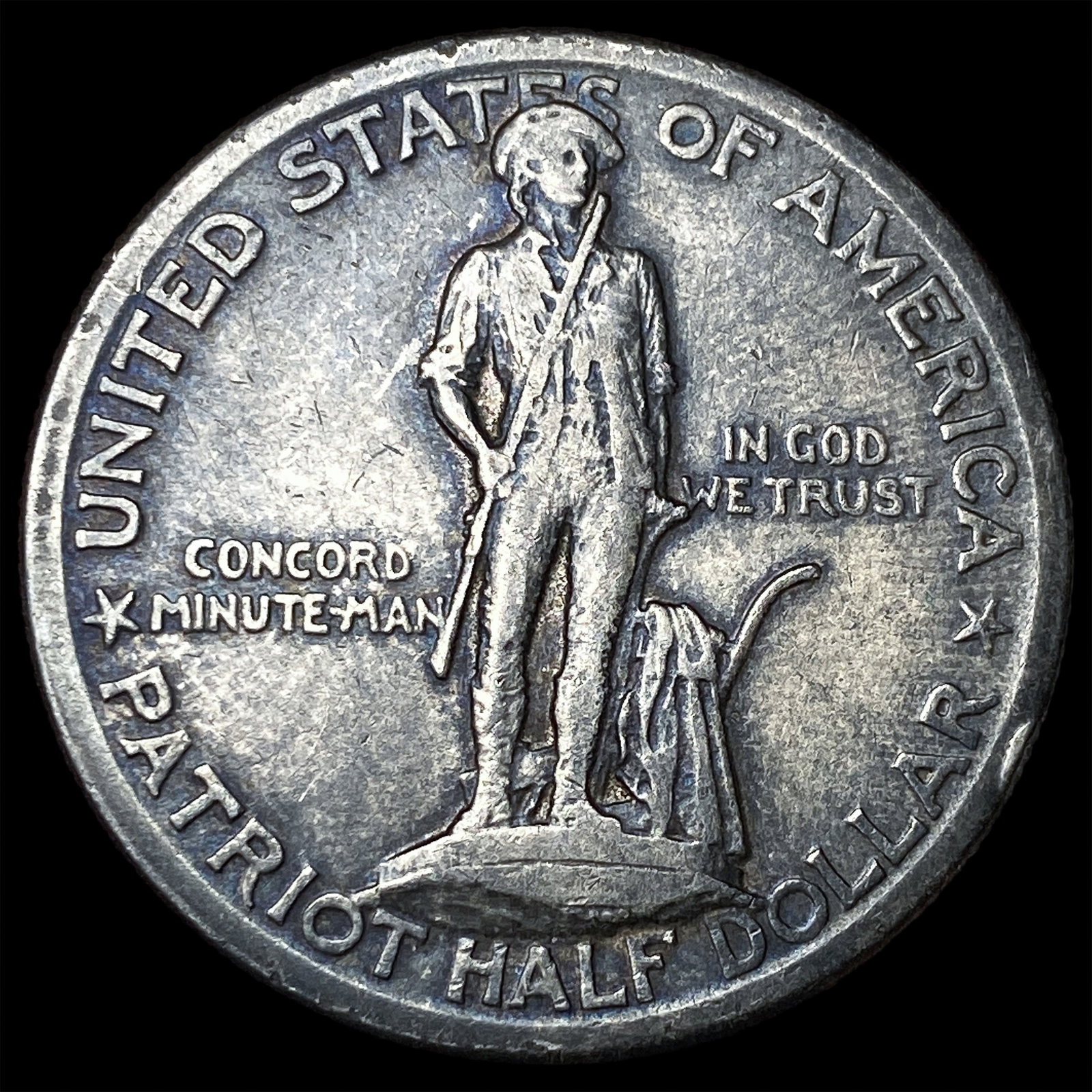 1925 Silver Lexington-Concord Half Dollar NEARLY UNCIRCULATED: 1925 Silver Lexington-Concord Half Dollar NEARLY UNCIRCULATED