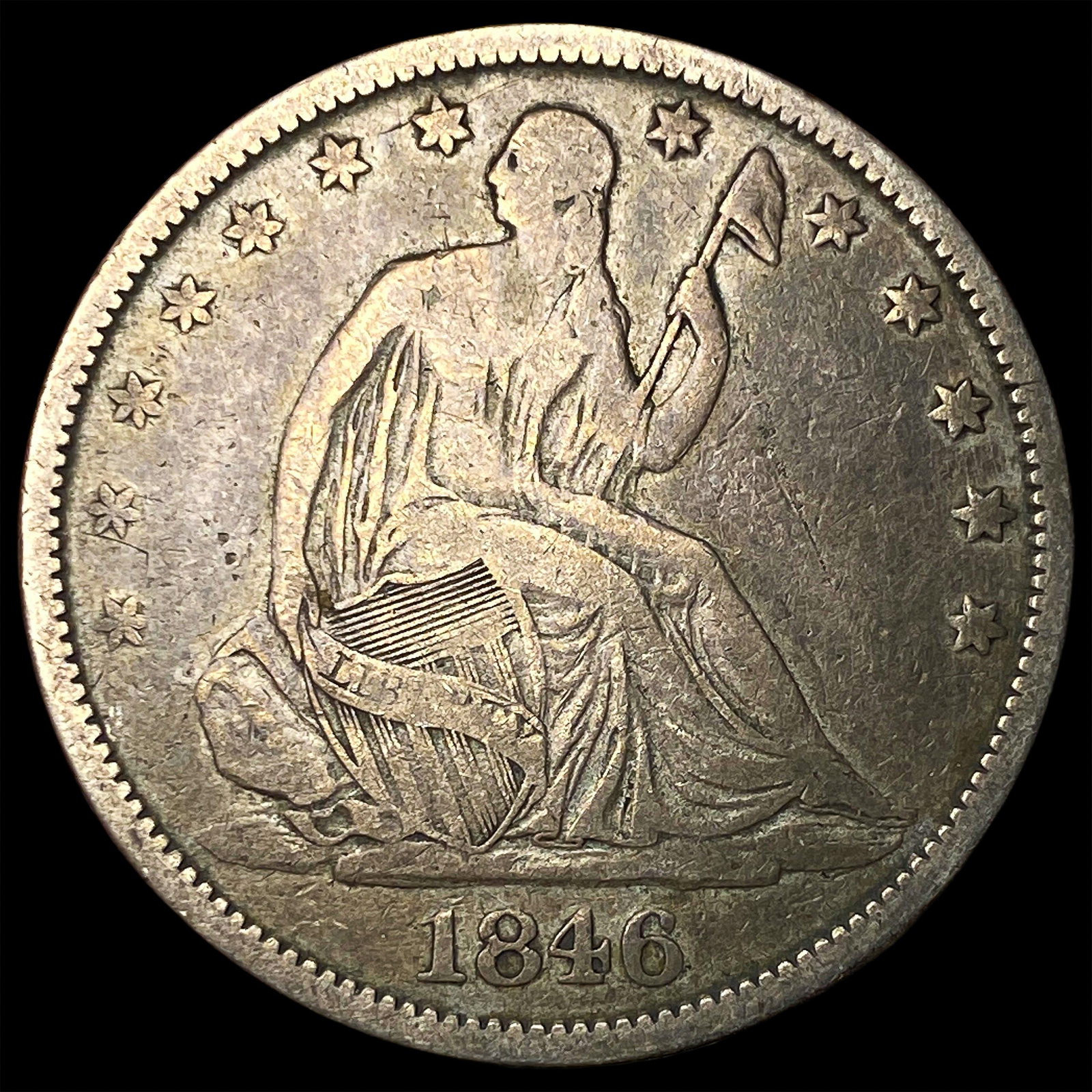 1846-O Silver Half Dollar LIGHTLY CIRCULATED (1 of 2)